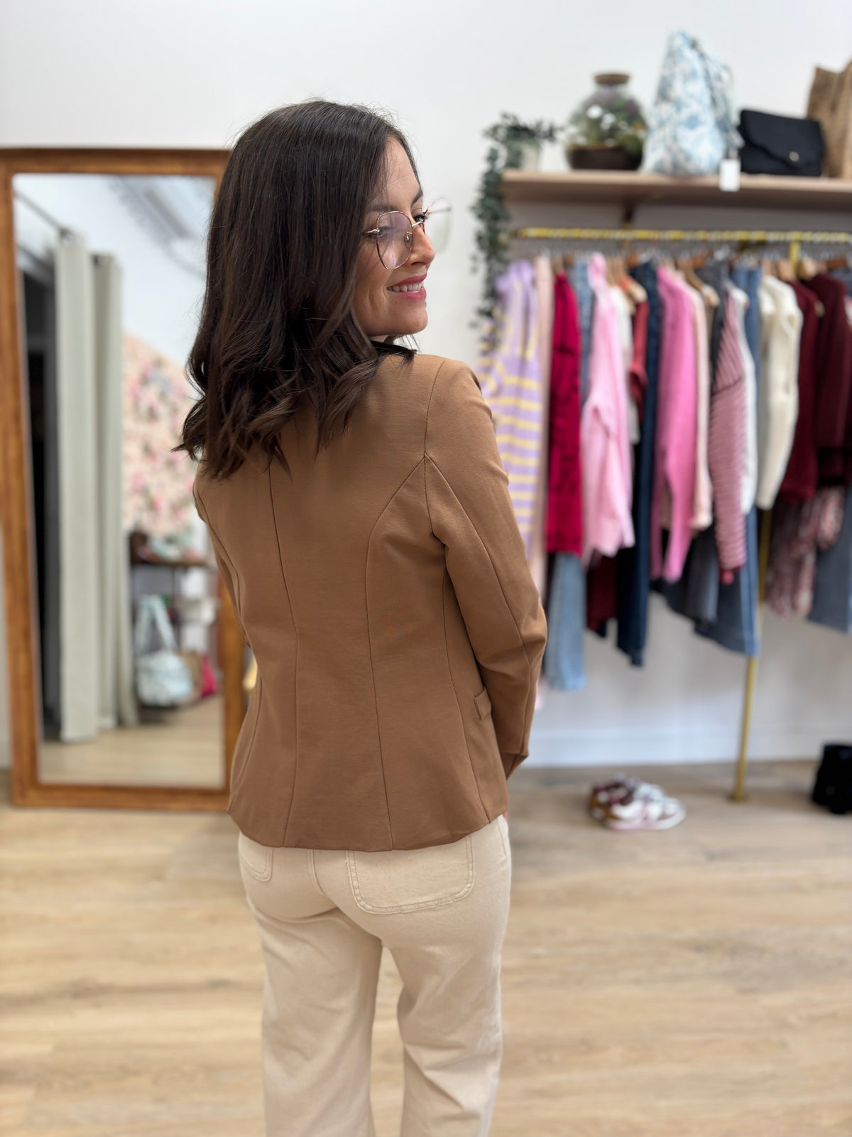 Veste courte Quitterie camel