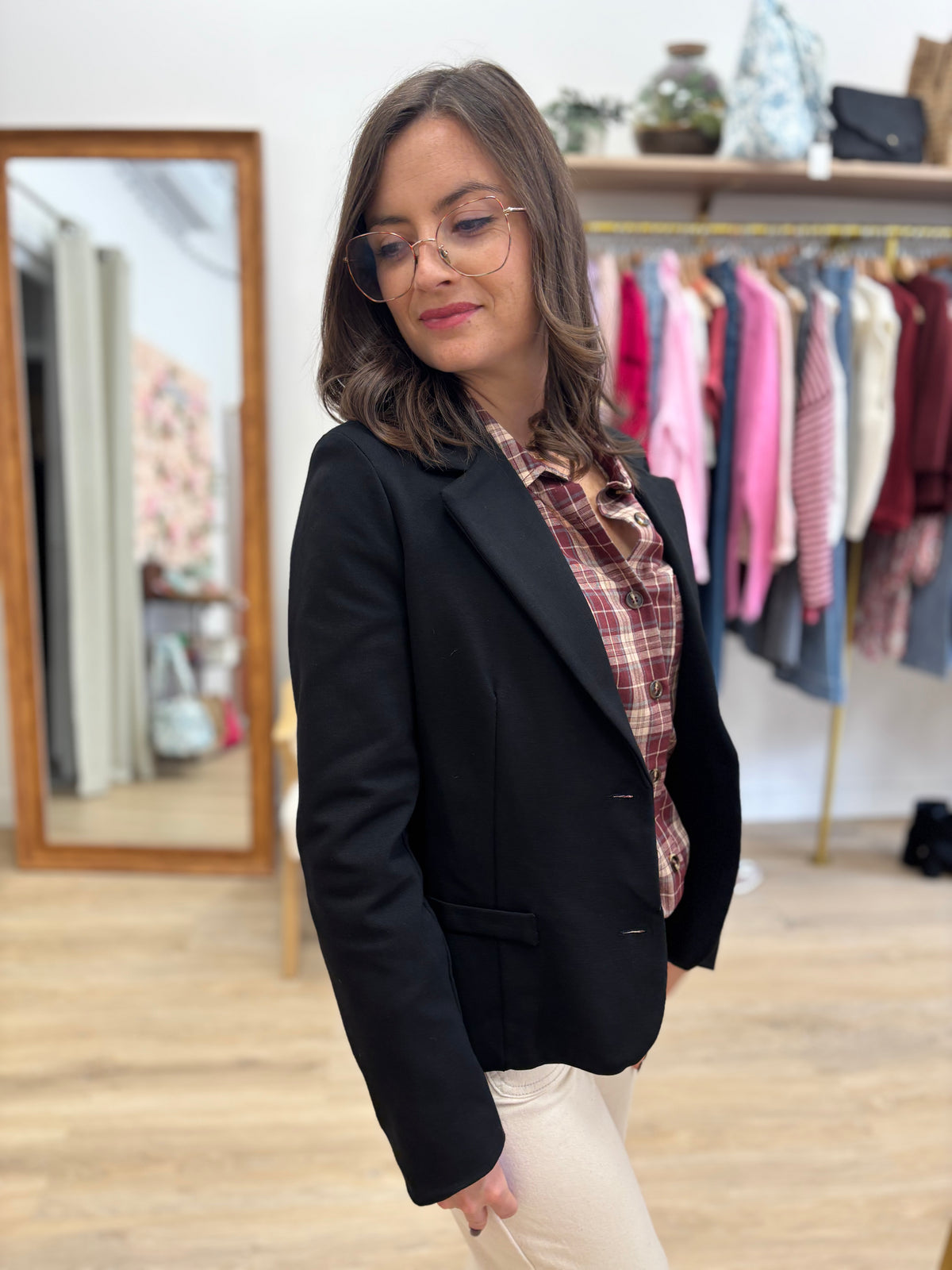 Veste courte Quitterie noir