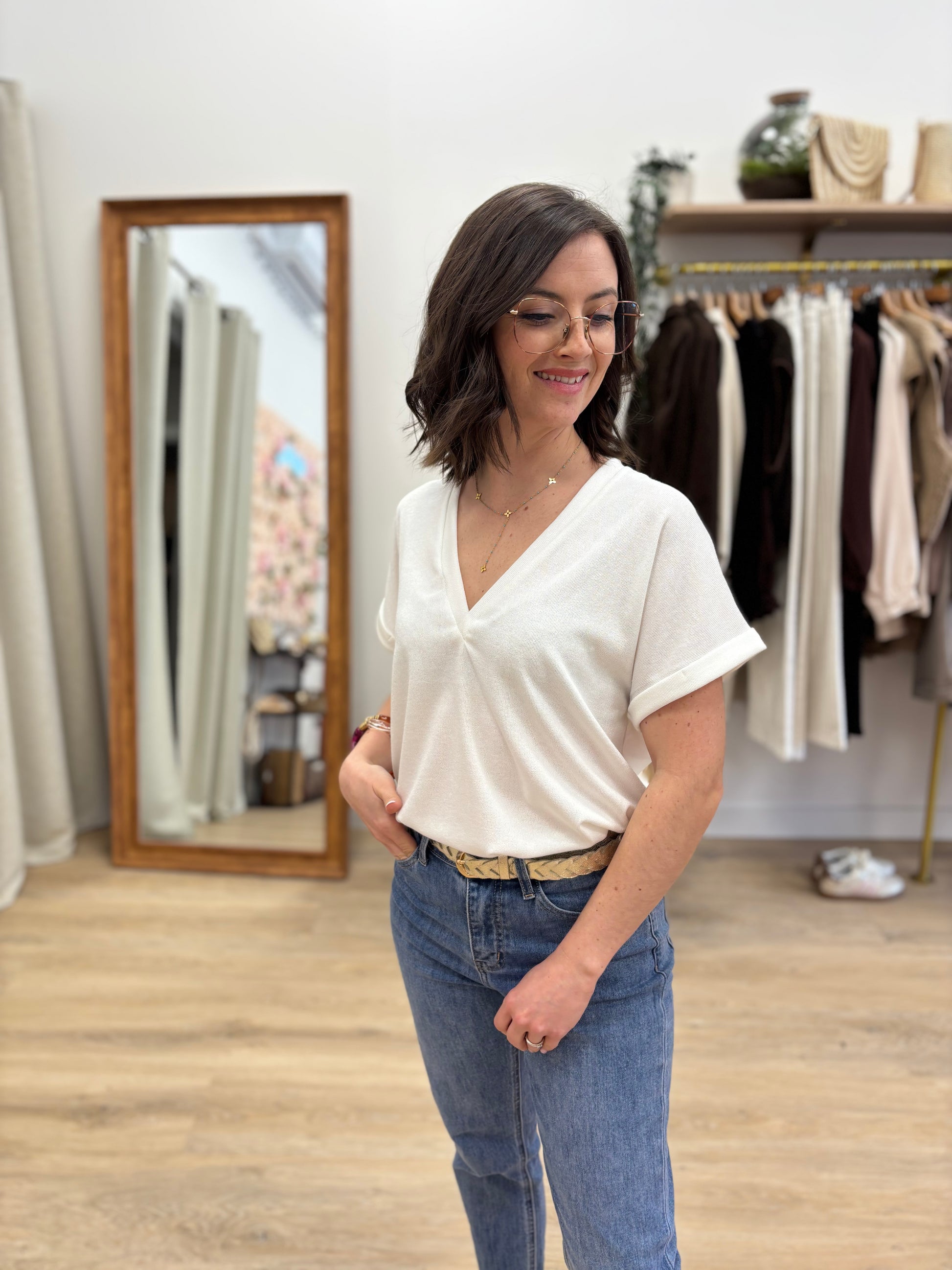 T-shirt Zélie écru