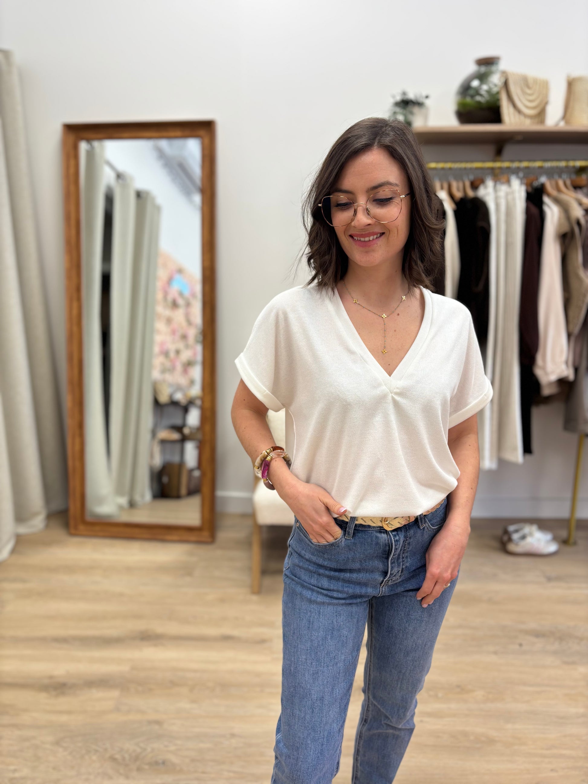 T-shirt Zélie écru