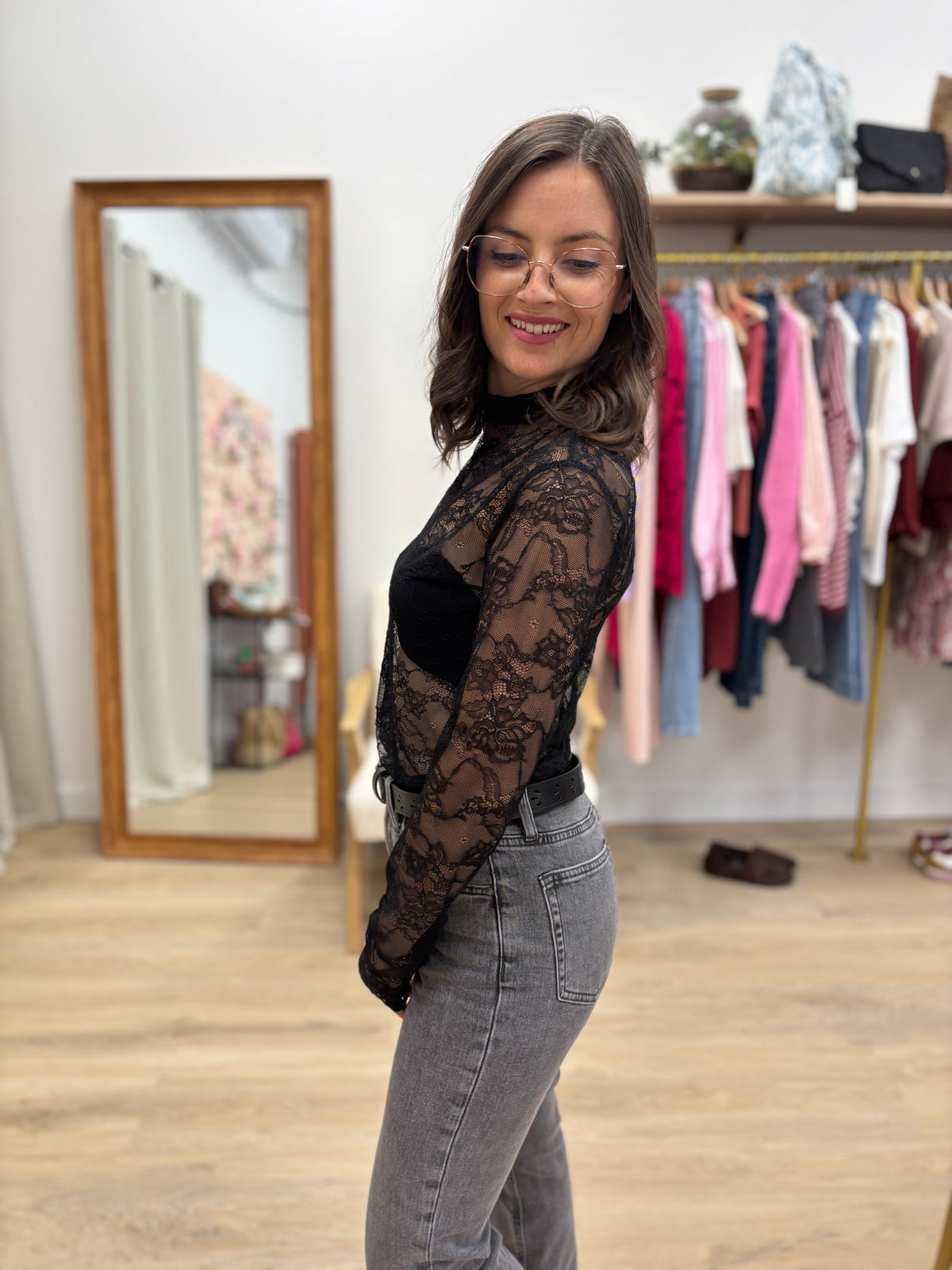 Top Désirée noir