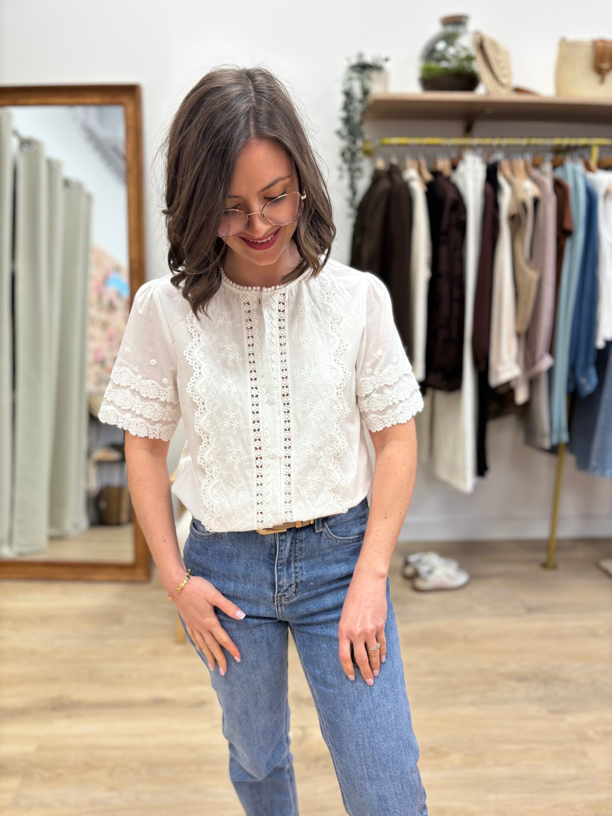 Blouse Coralie blanc
