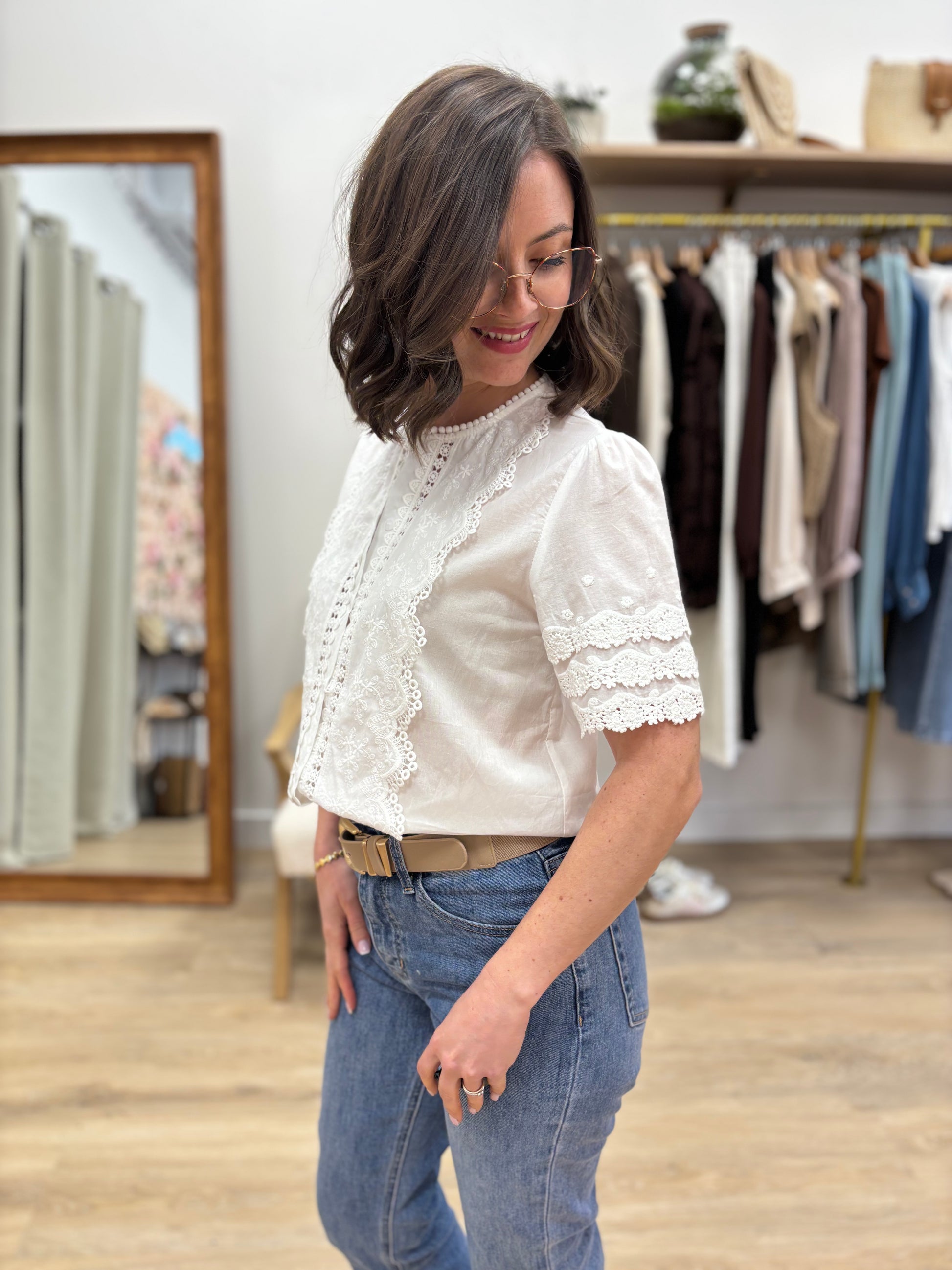 Blouse Coralie blanc