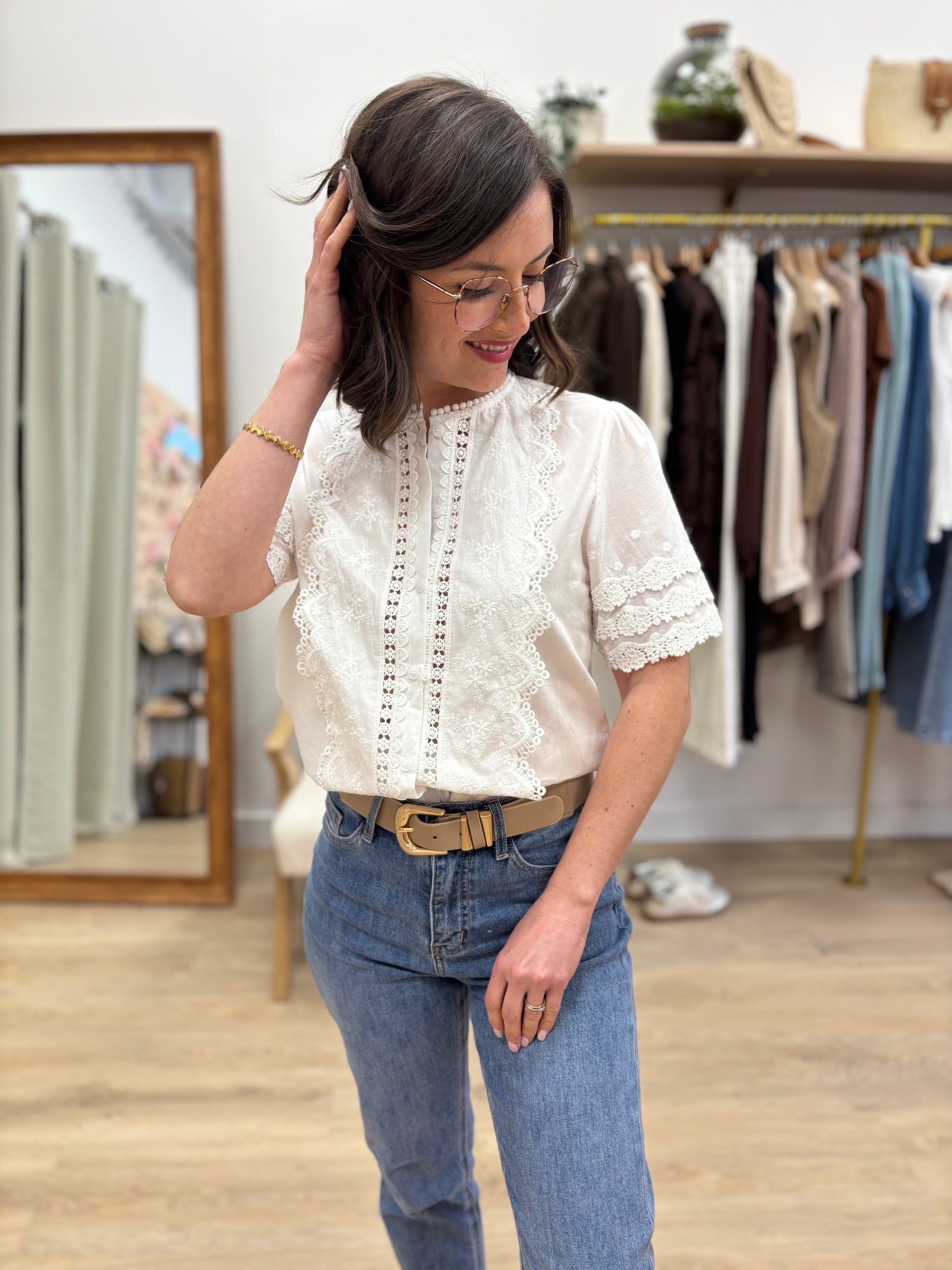 Blouse Coralie blanc