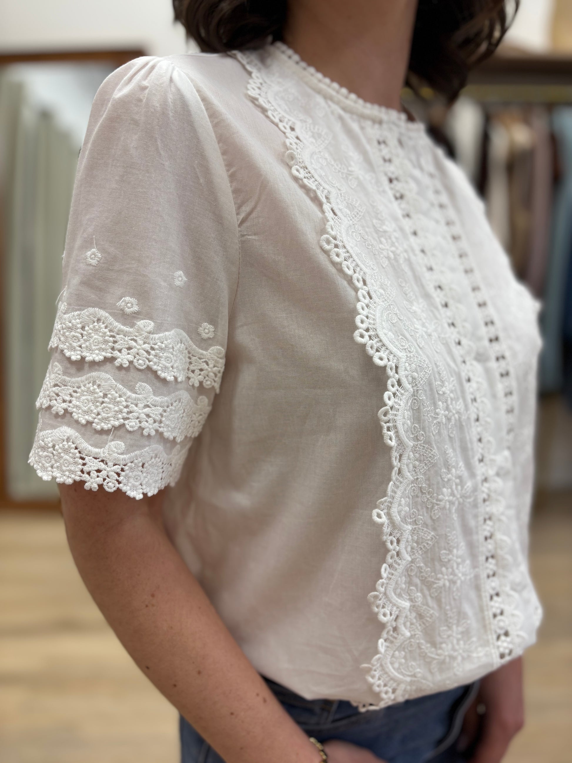 Blouse Coralie blanc
