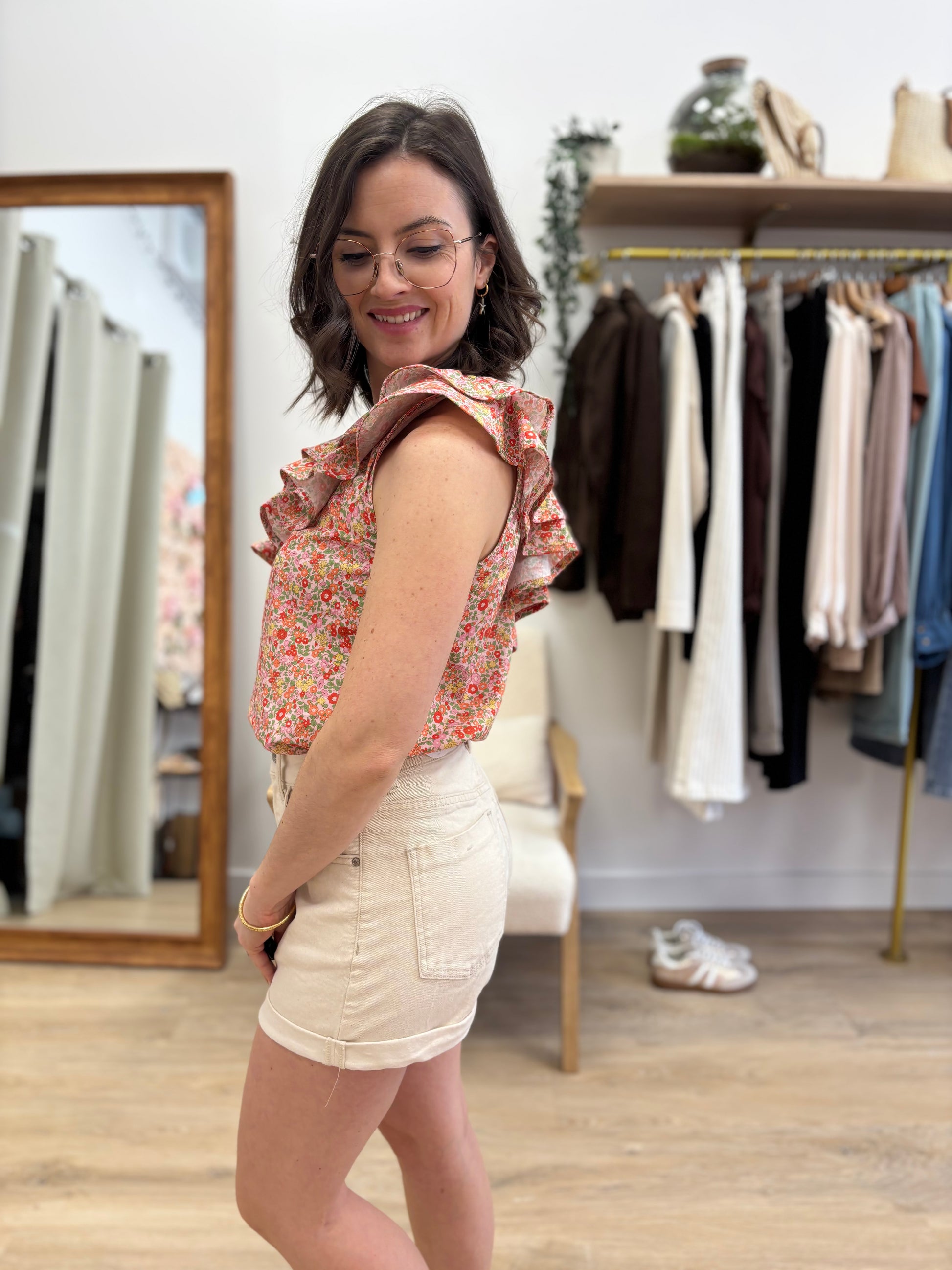 Short Sandra beige Oraije