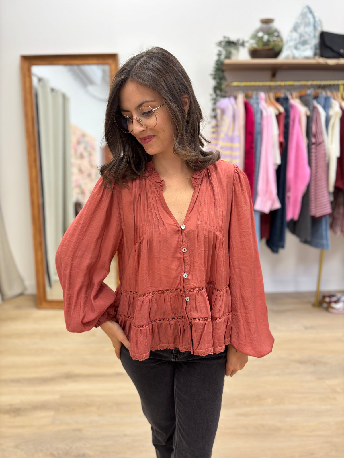 Blouse Rebecca rose