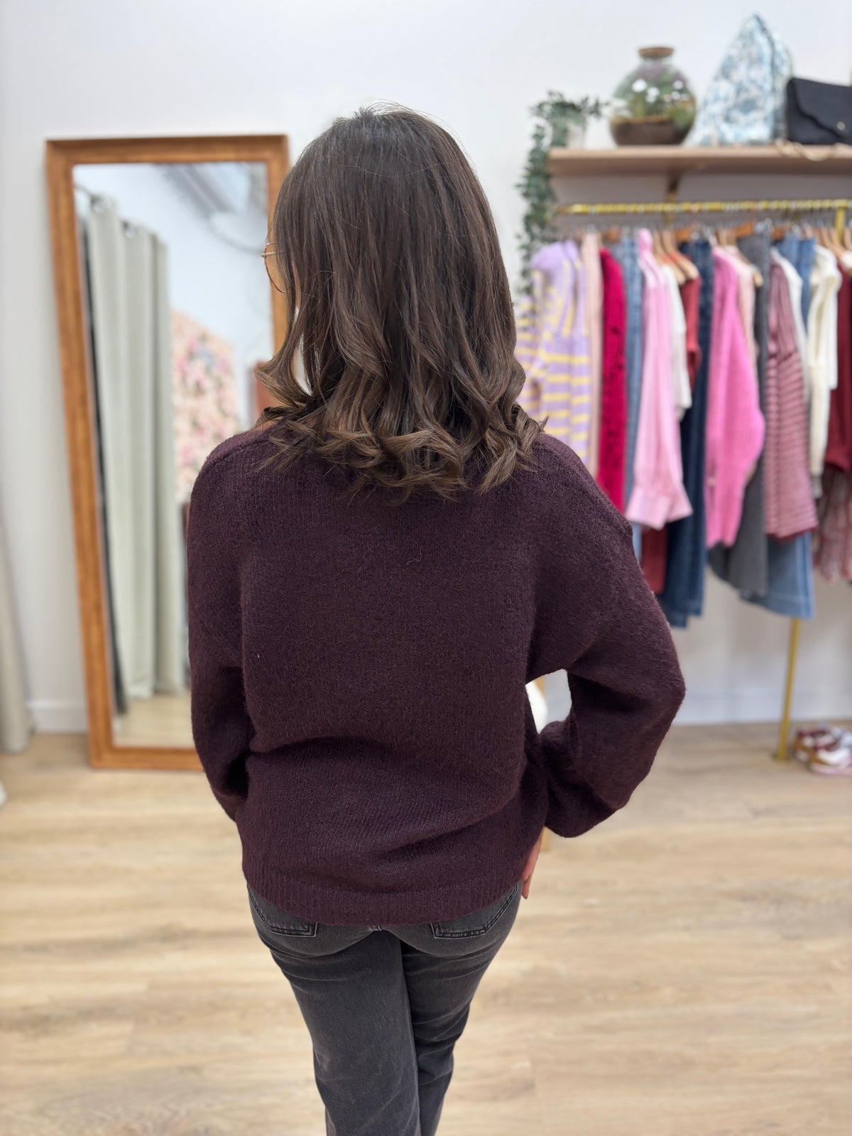 Gilet Adeline bordeaux