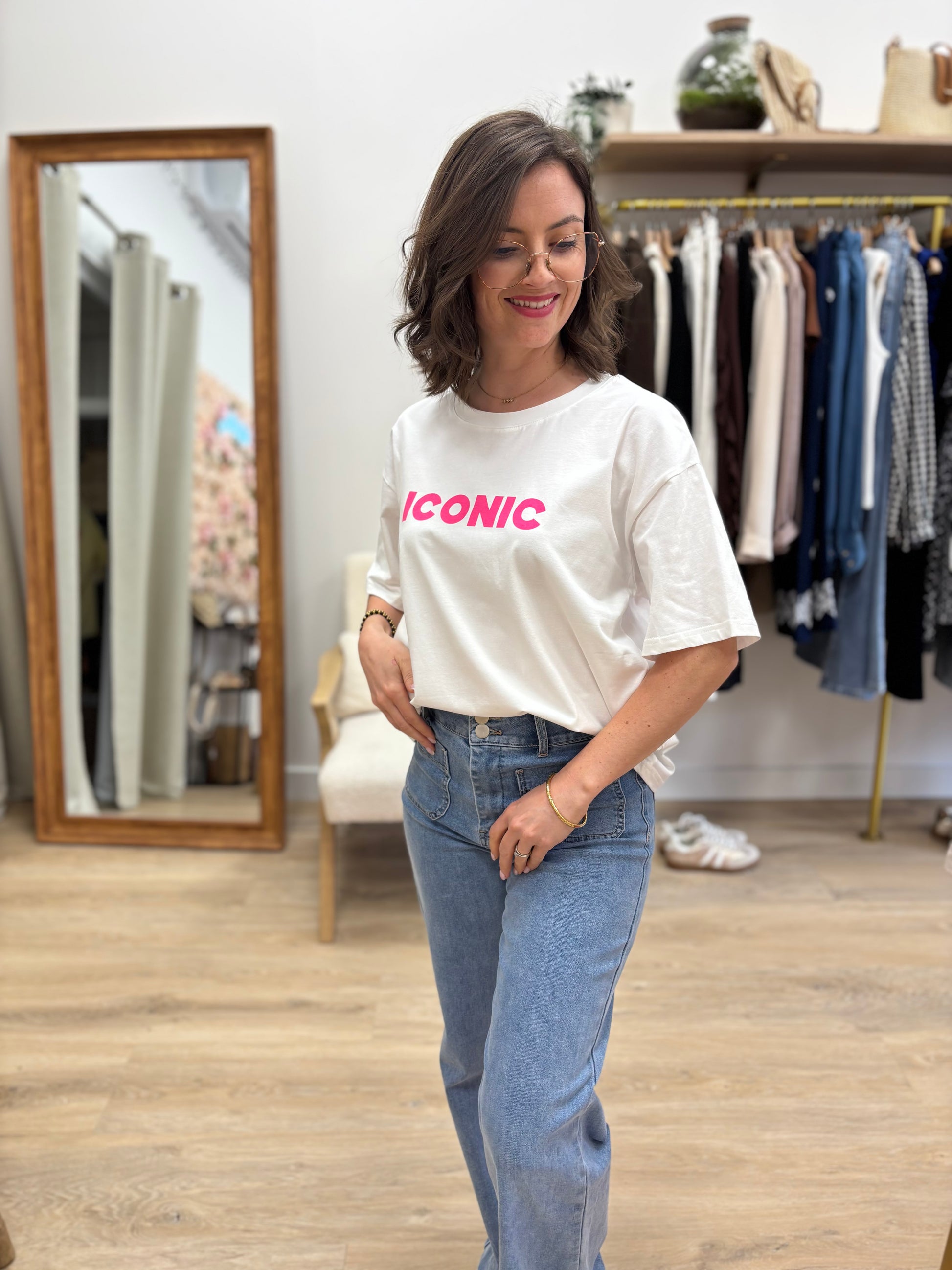 T-shirt Iconic blanc