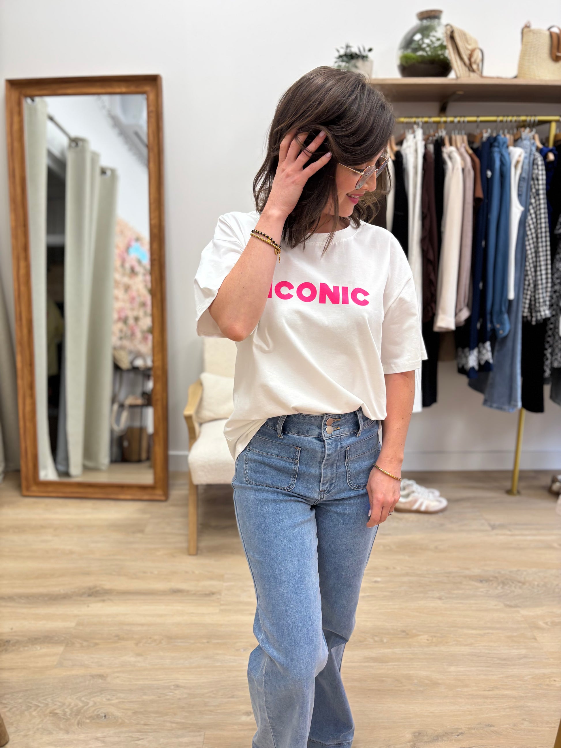 T-shirt Iconic blanc