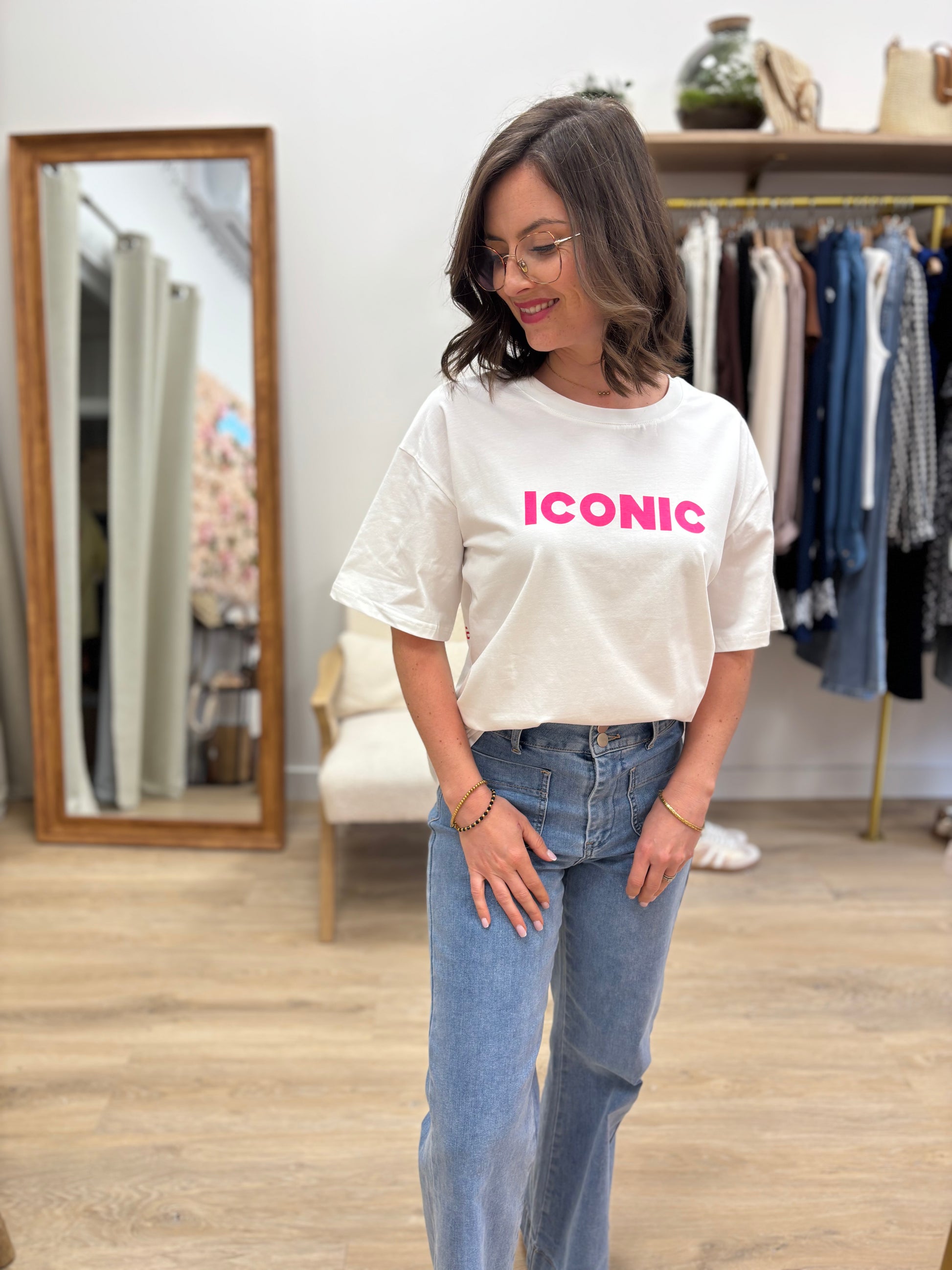 T-shirt Iconic blanc