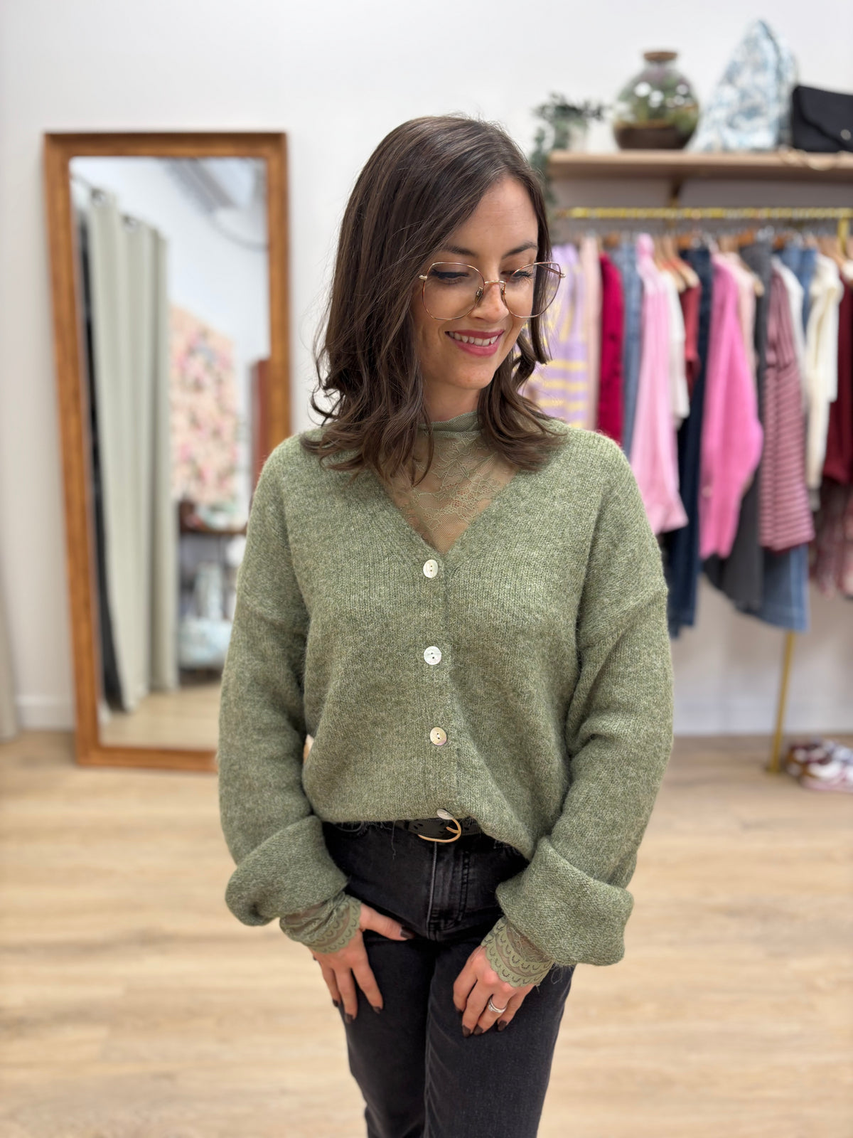 Gilet Adeline vert