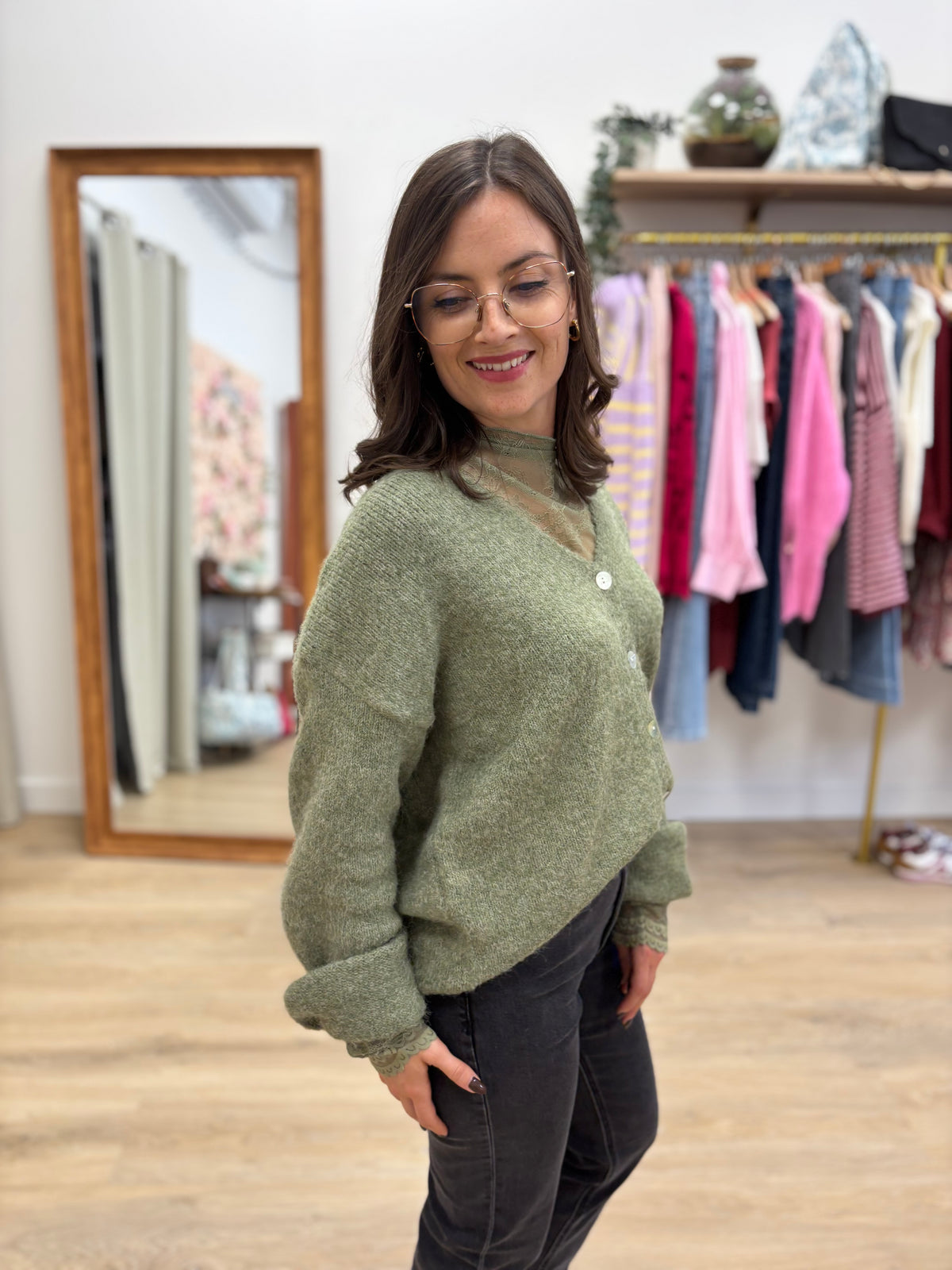 Gilet Adeline vert