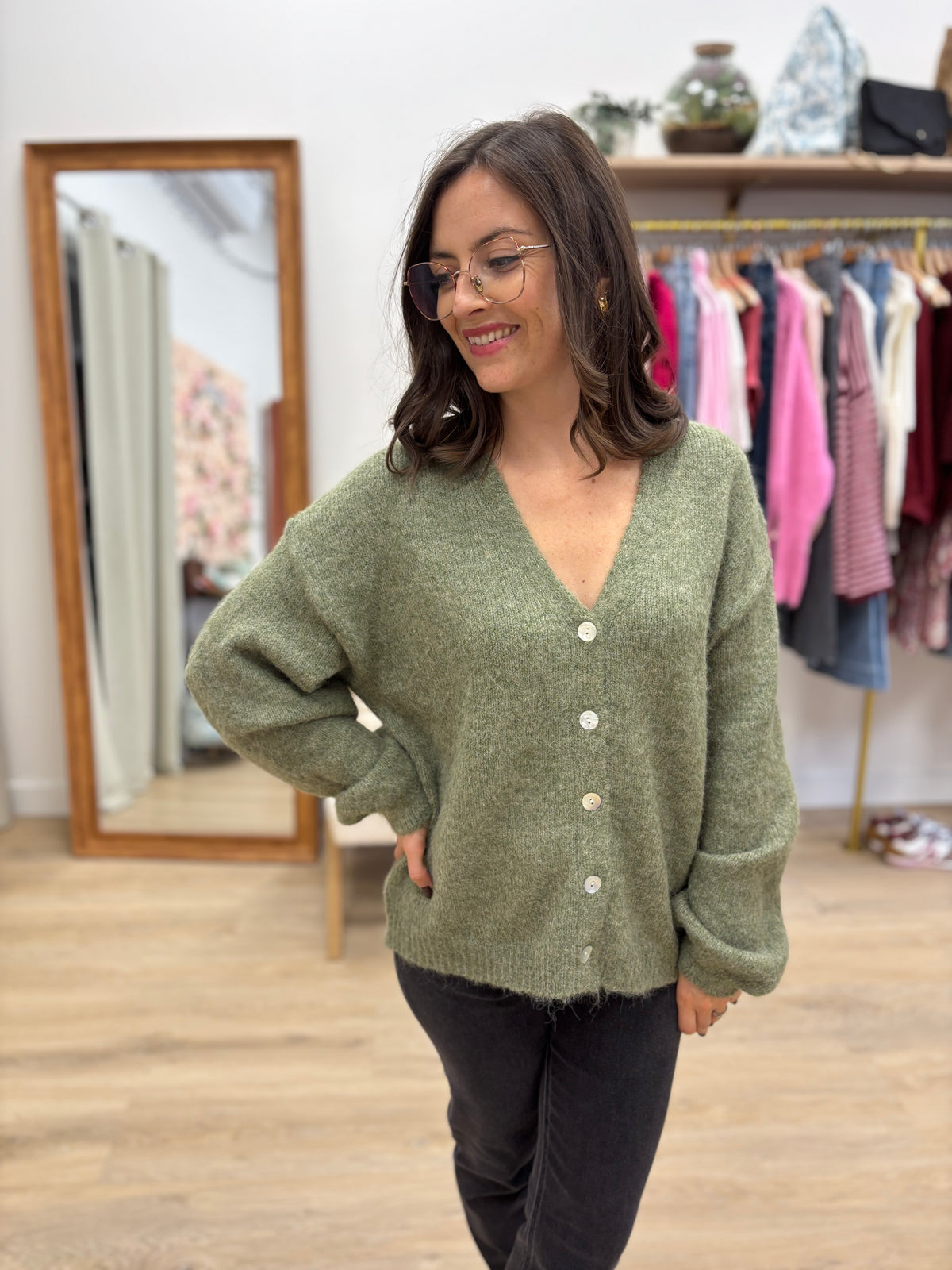Gilet Adeline vert
