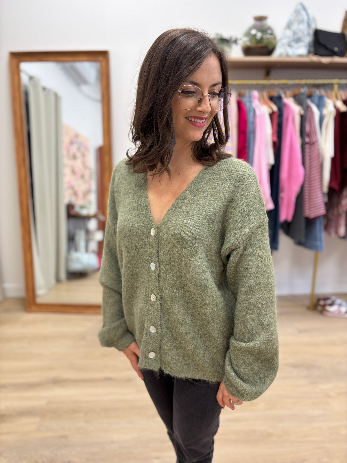 Gilet Adeline vert