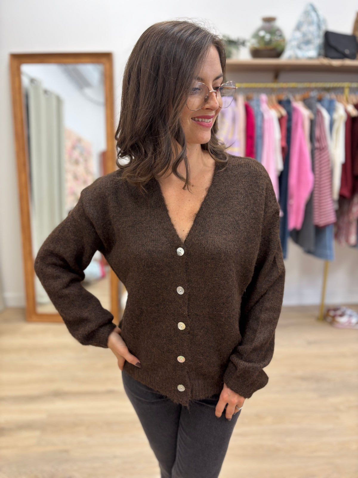 Gilet Adeline choco