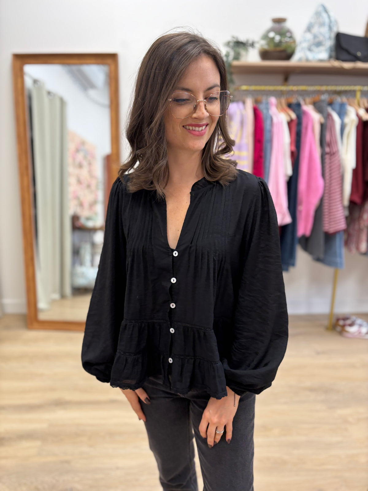 Blouse Rebecca noir
