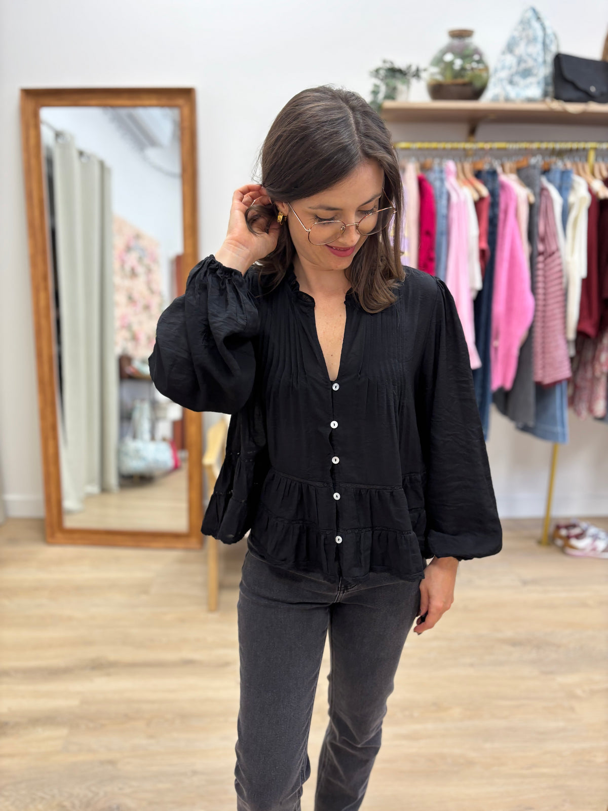 Blouse Rebecca noir