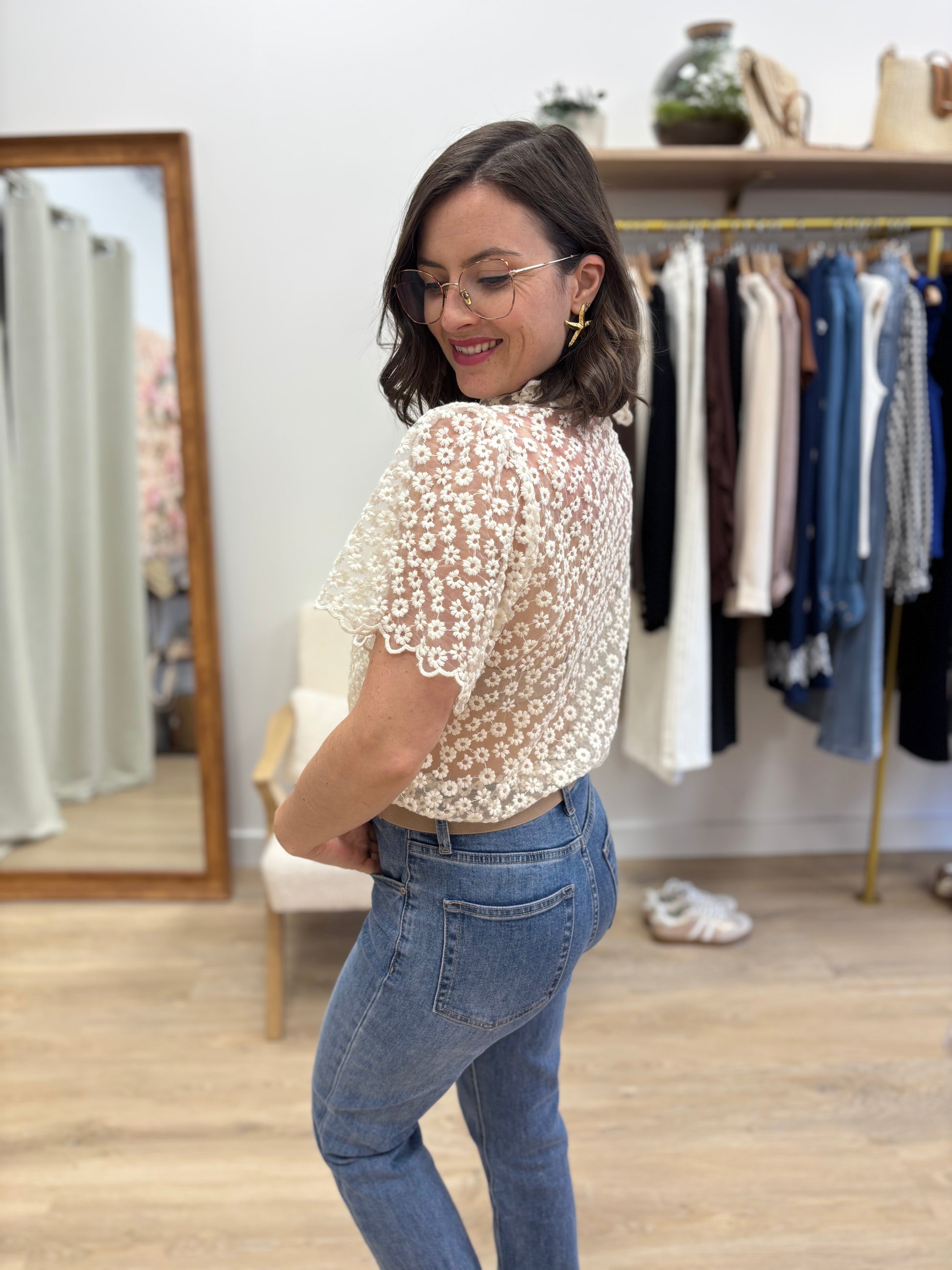Blouse Félicie beige