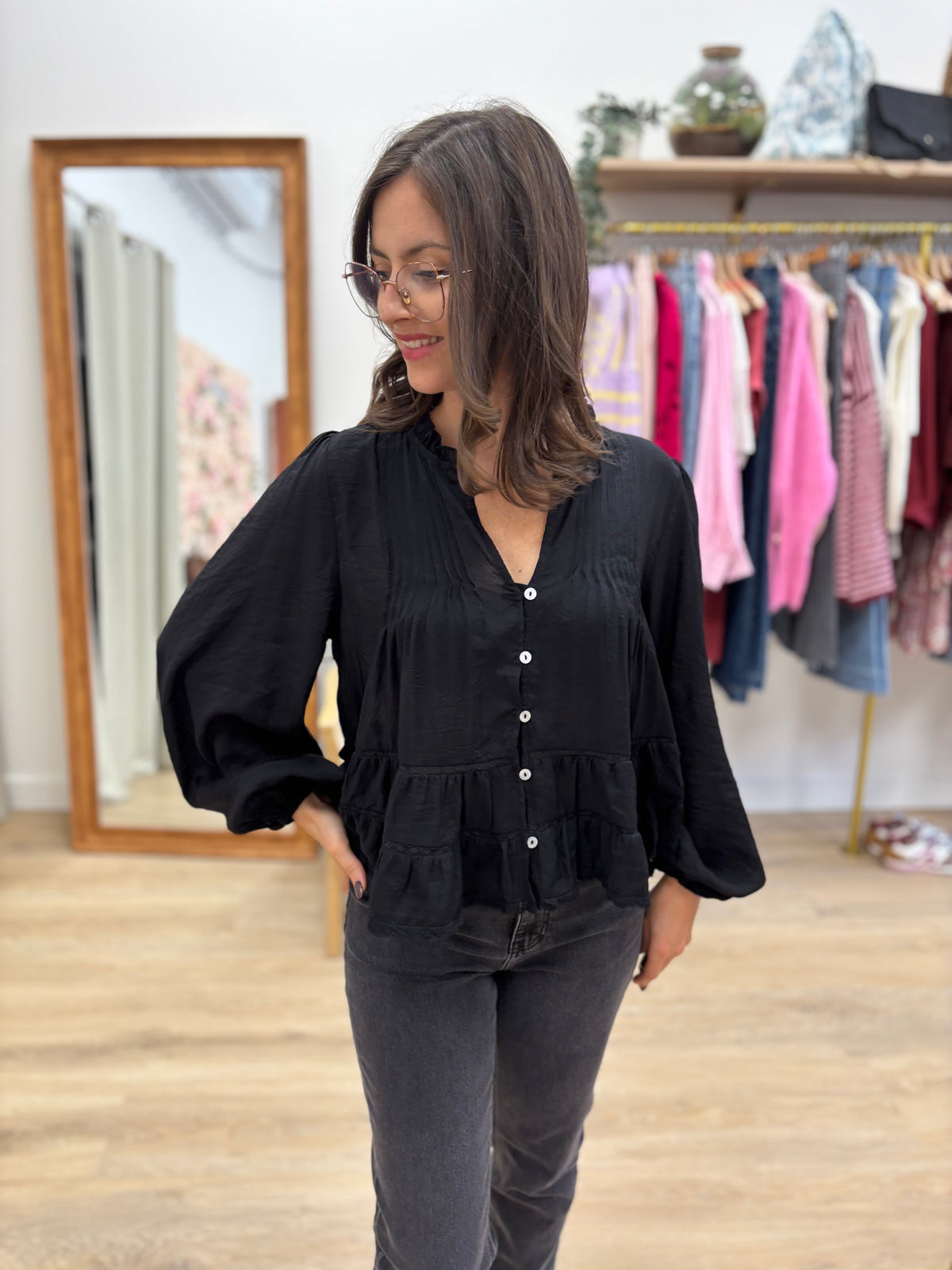 Blouse Rebecca noir