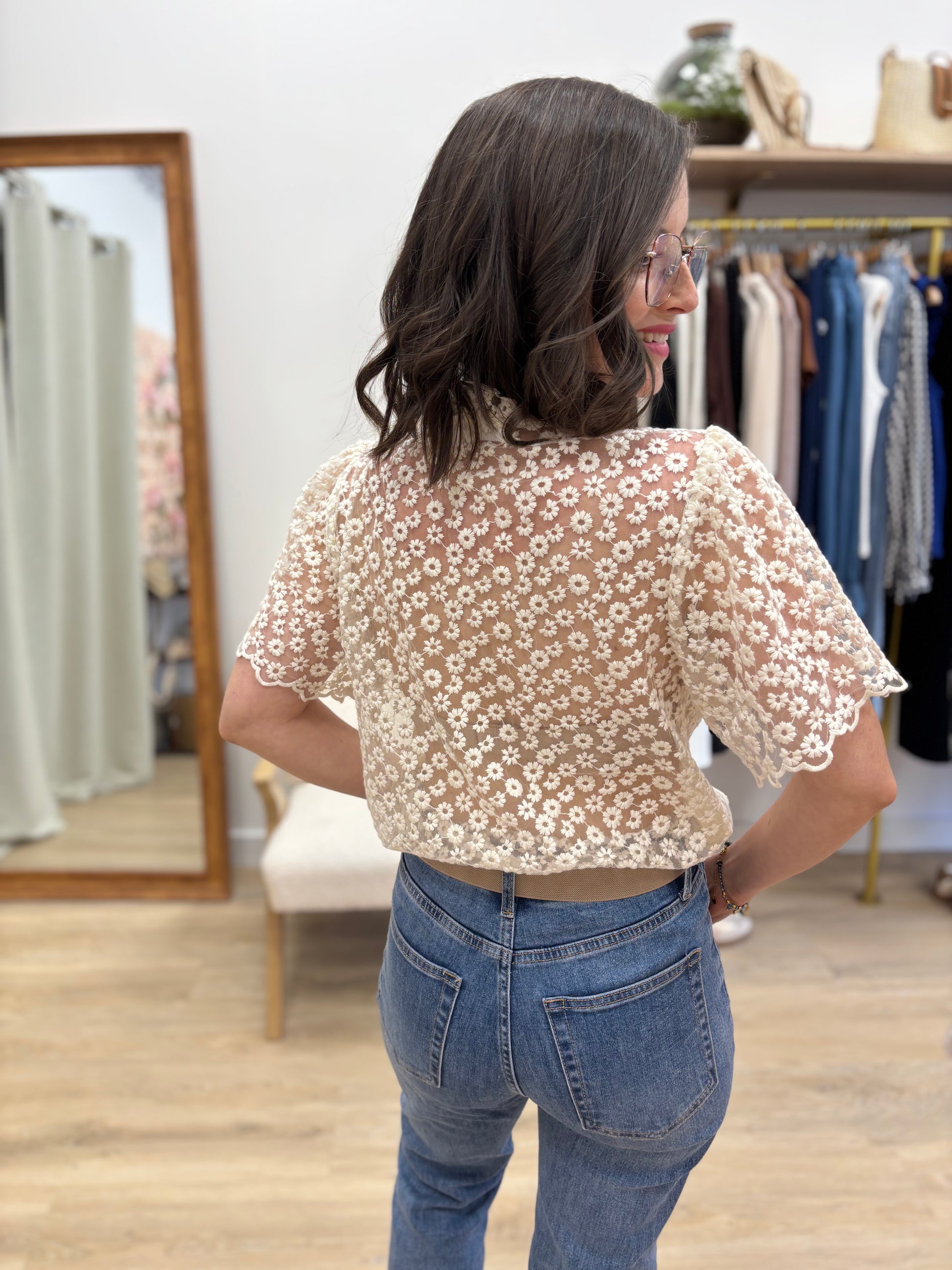 Blouse Félicie beige