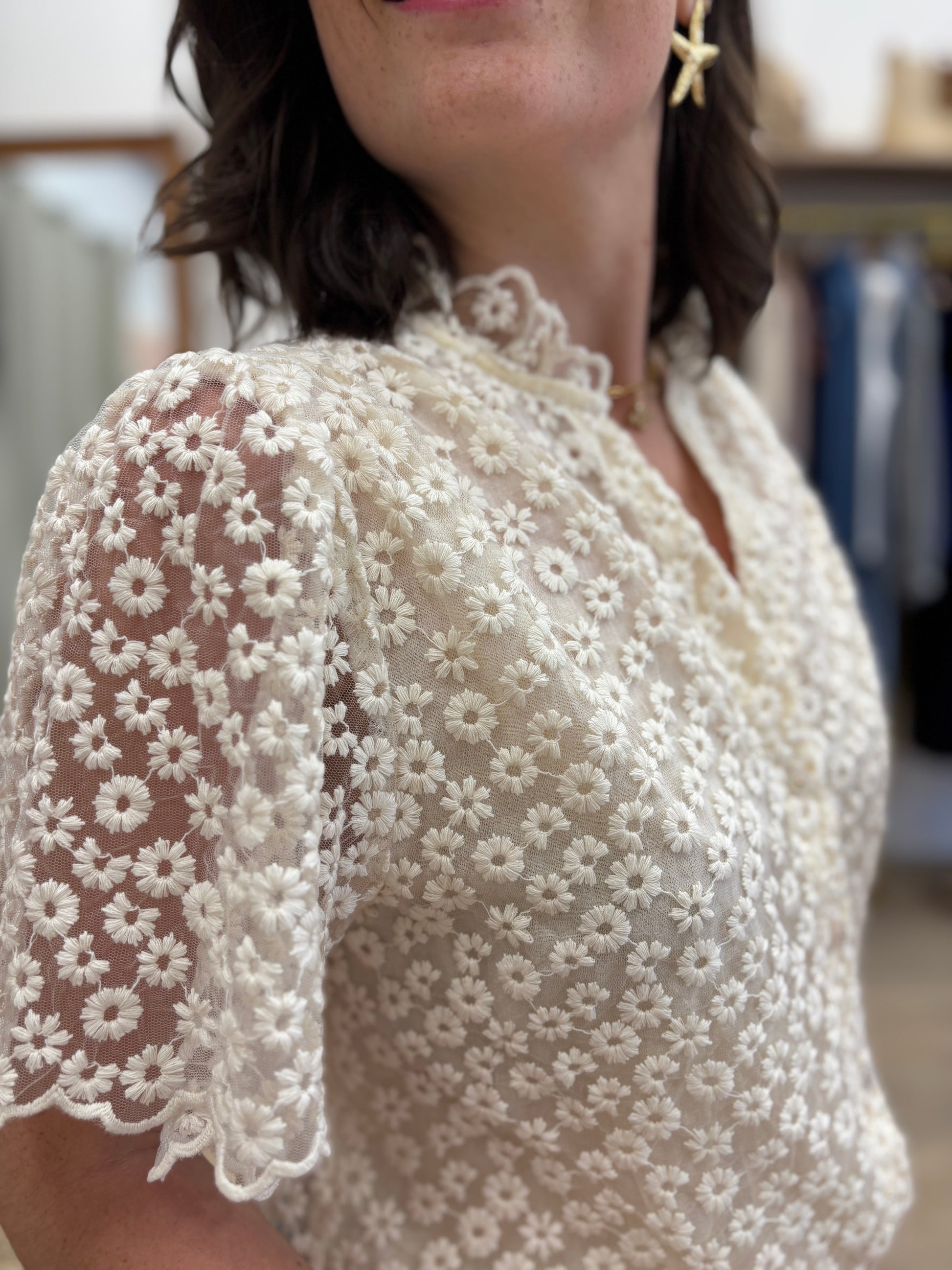Blouse Félicie beige
