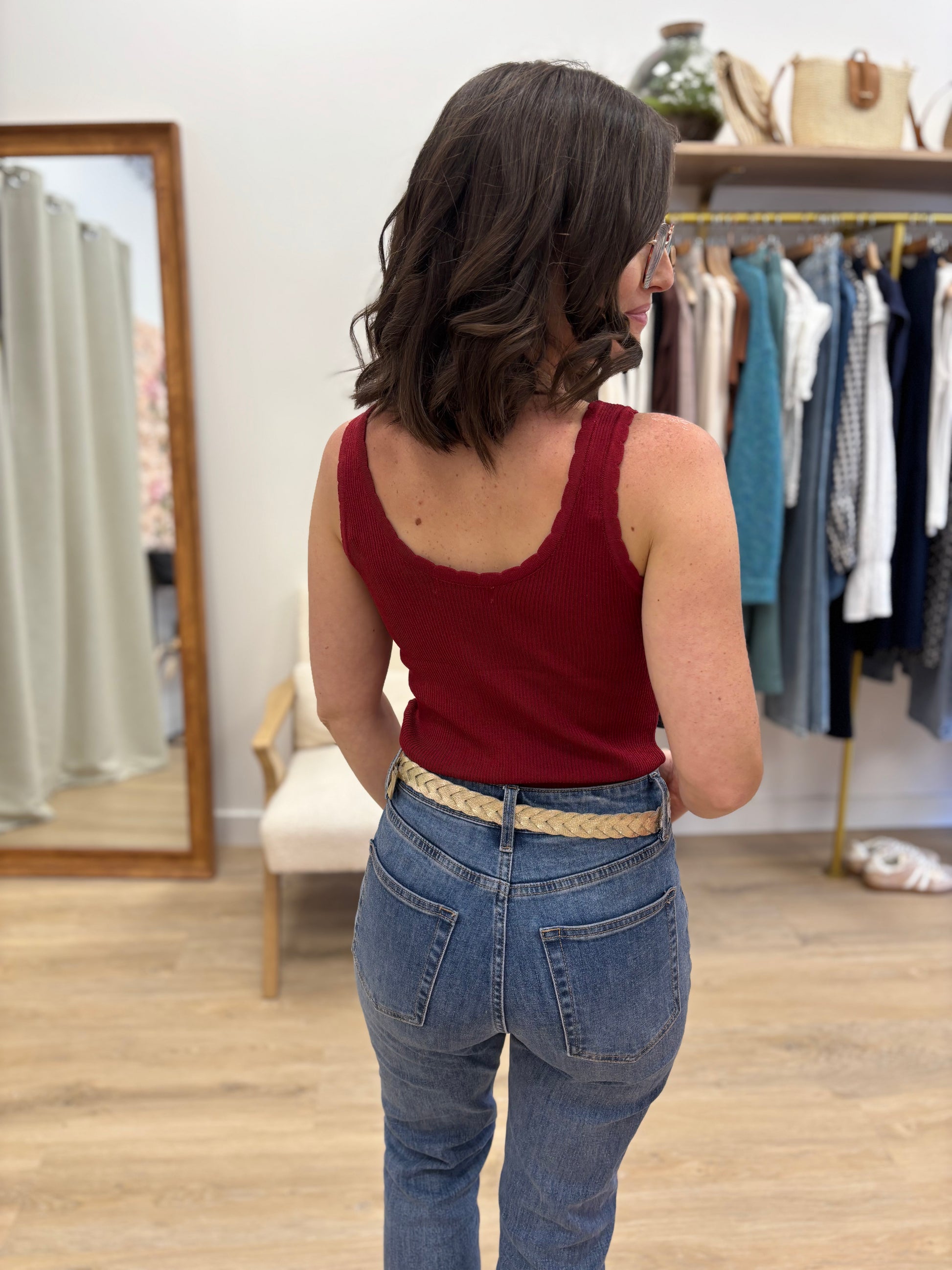 Top Cathy bordeaux