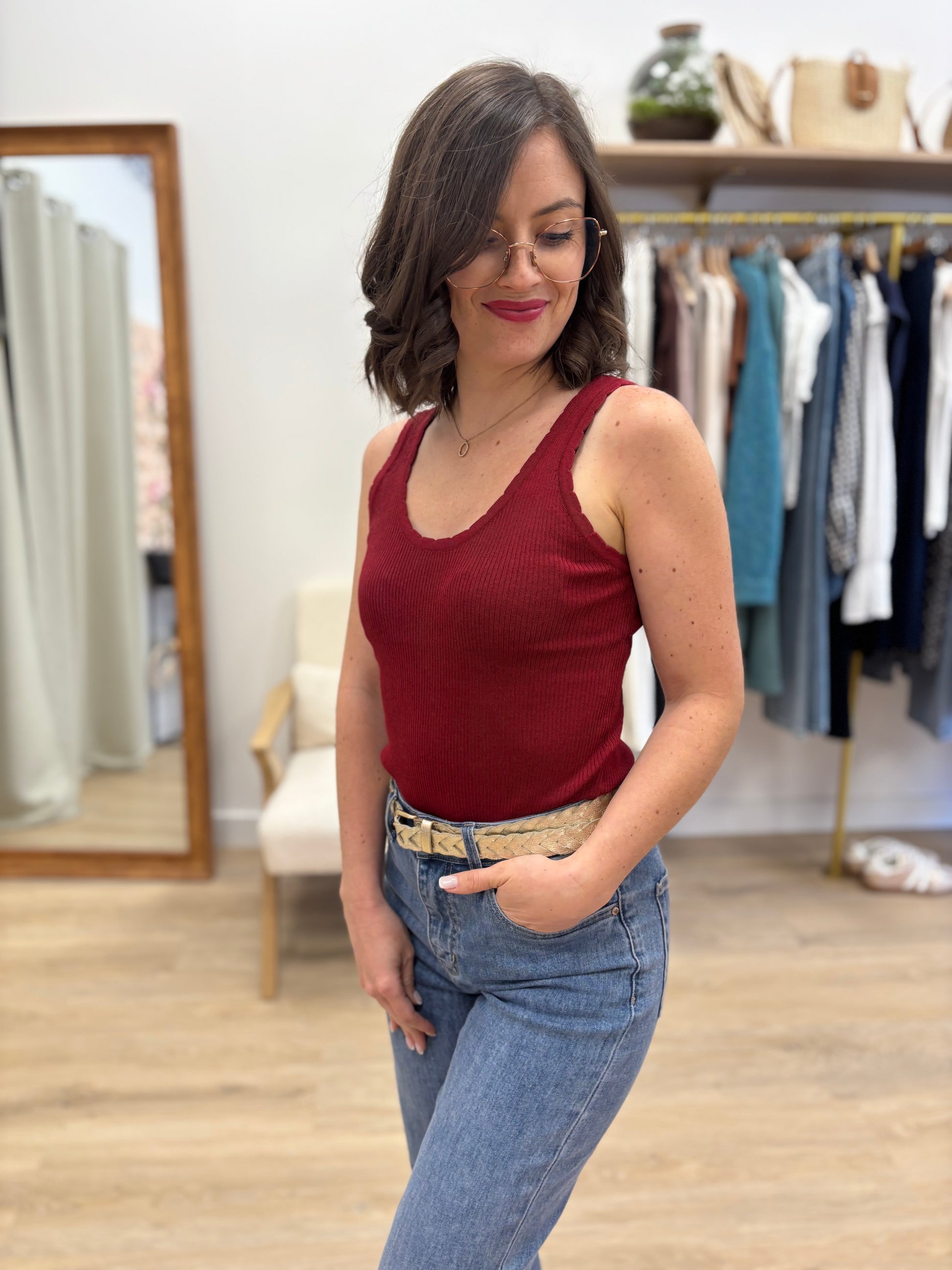 Top Cathy bordeaux