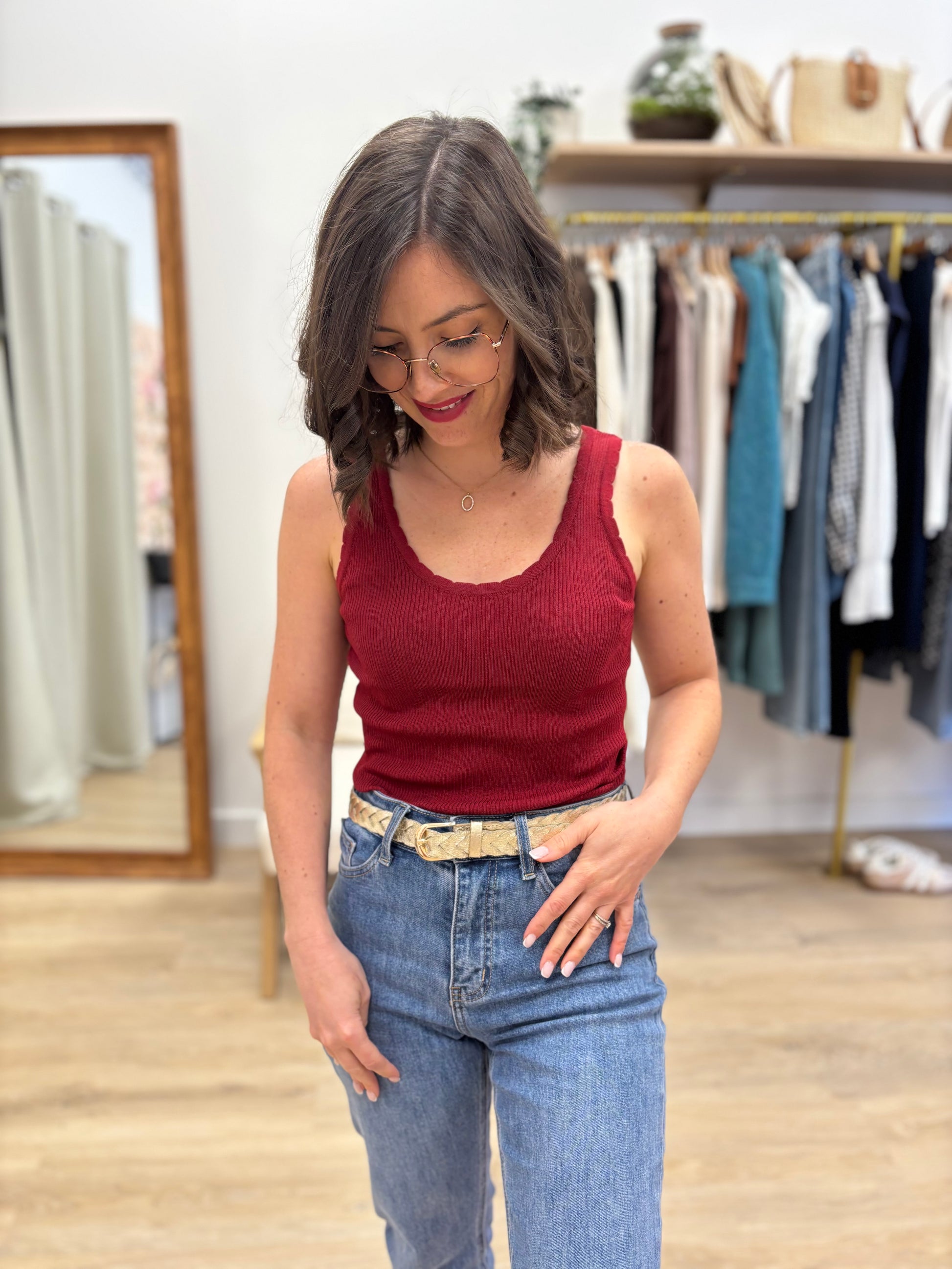 Top Cathy bordeaux