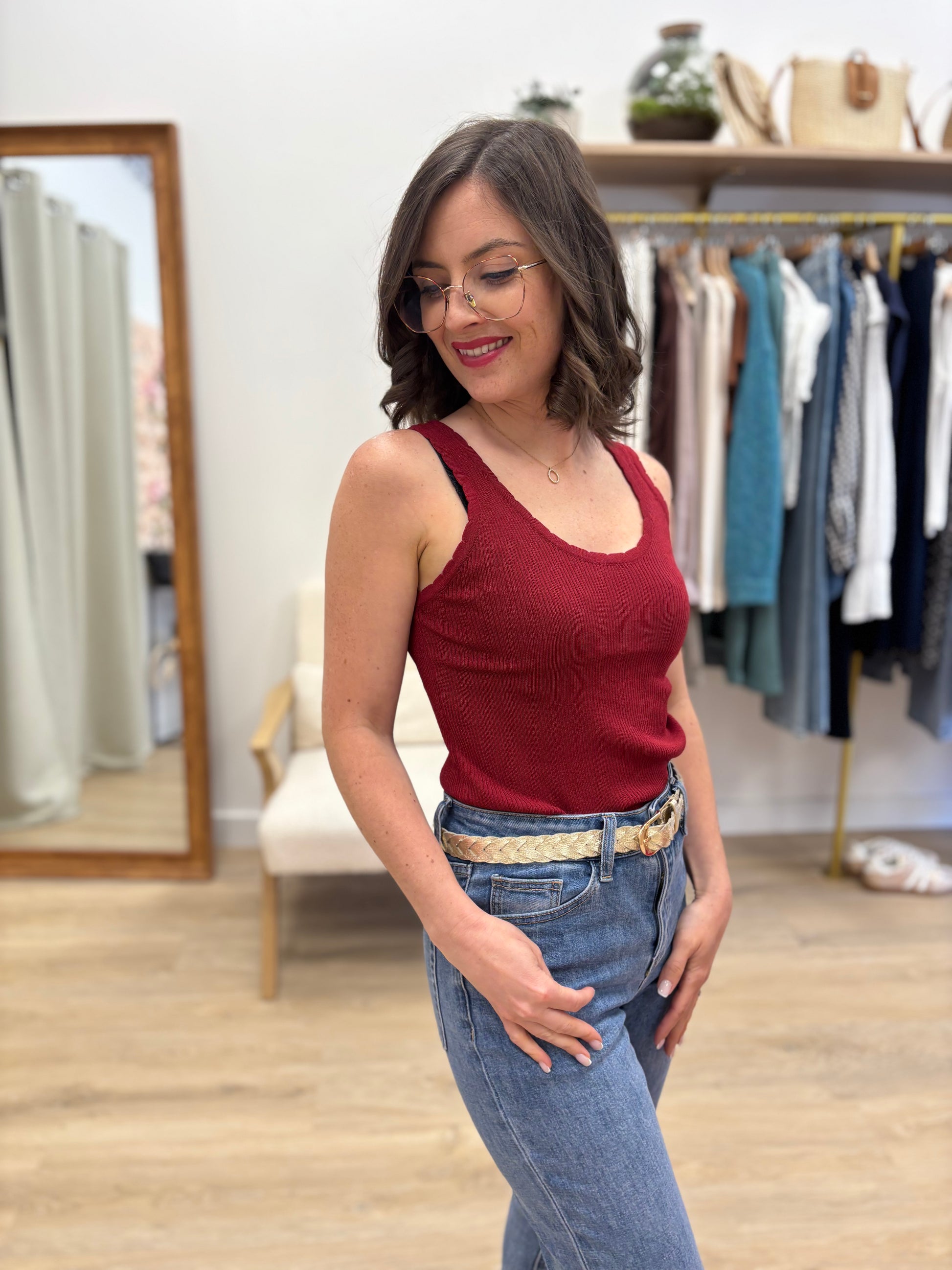 Top Cathy bordeaux