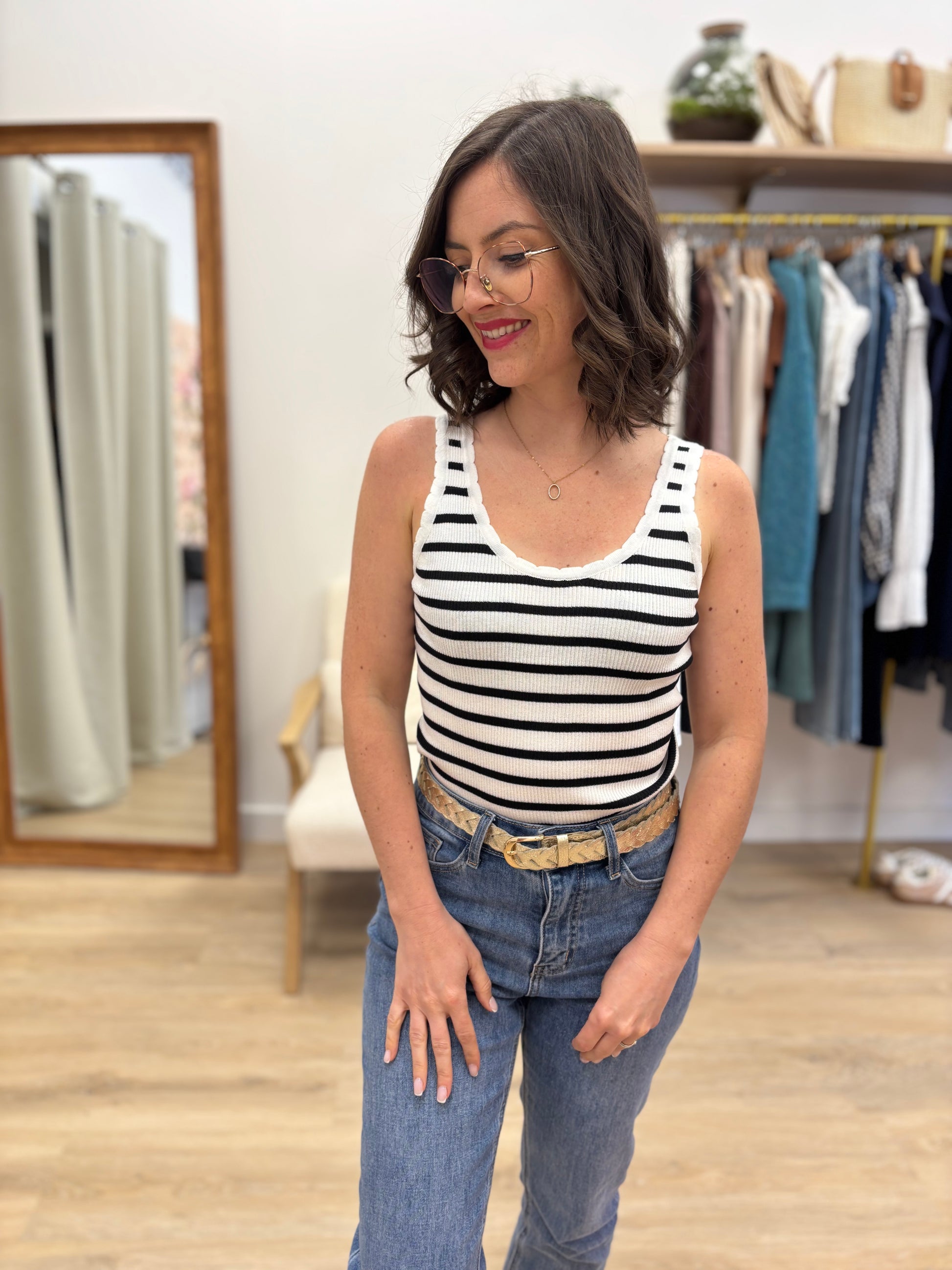 Top Cathy marinière