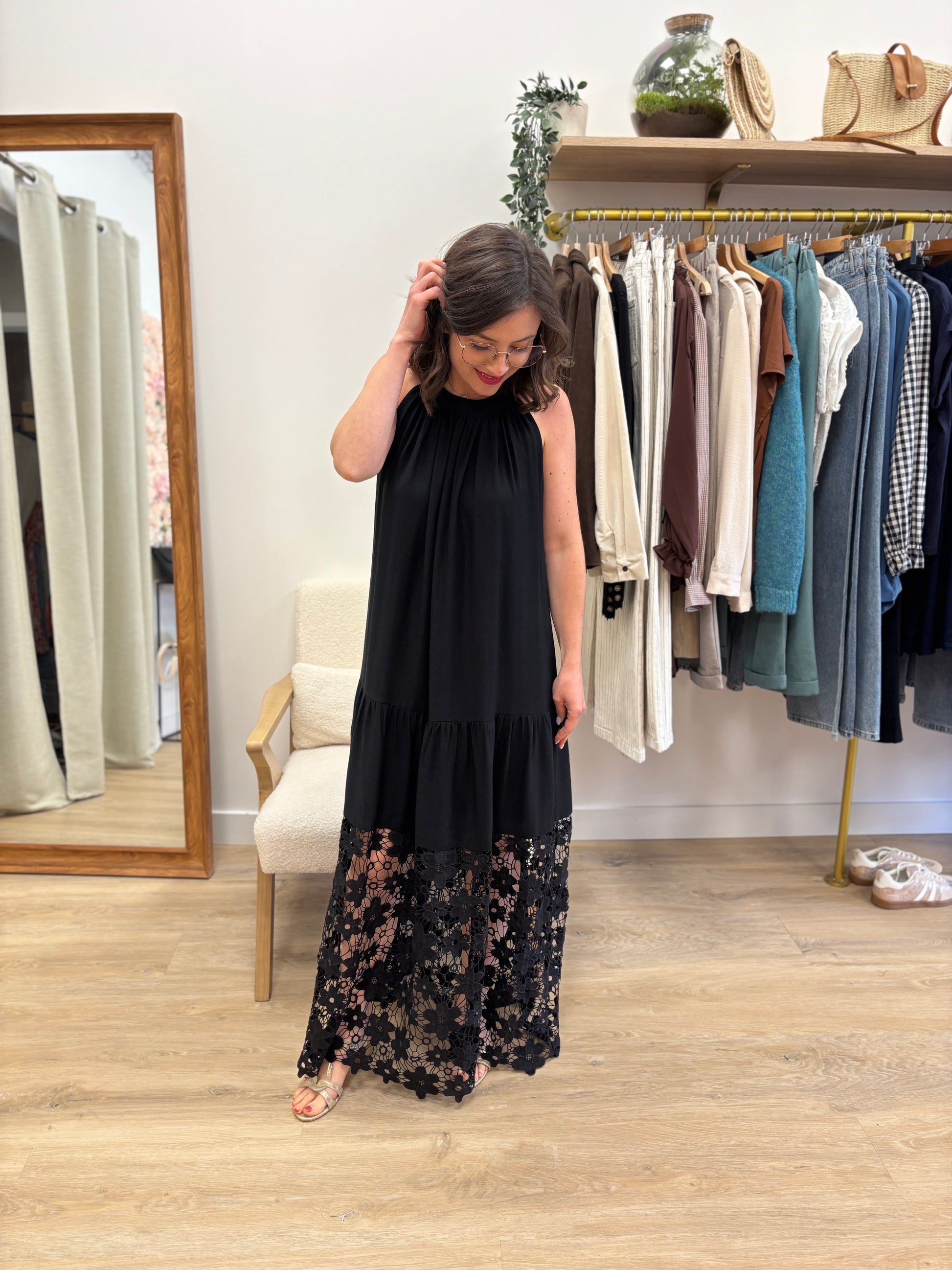 Robe Inès noir