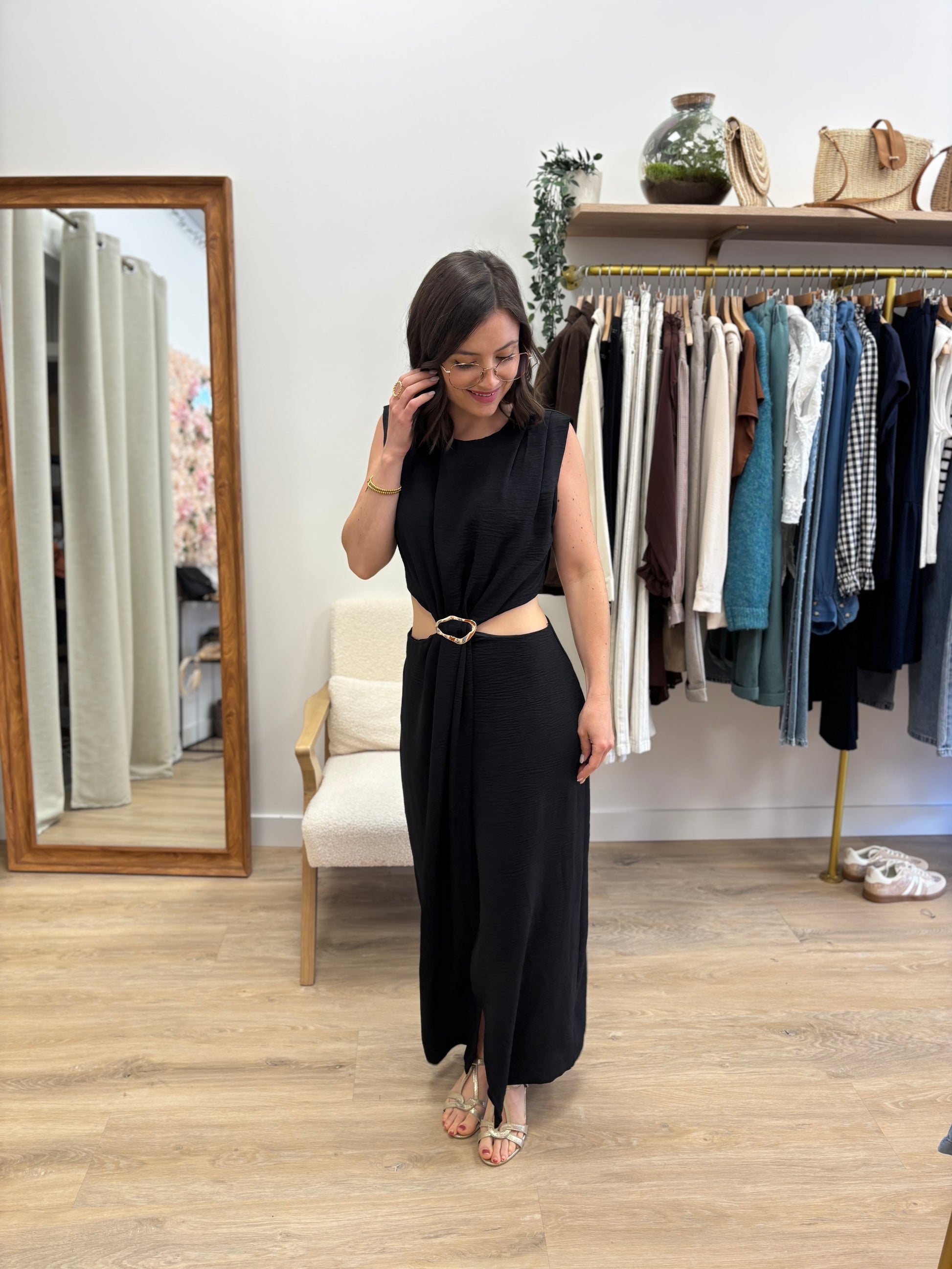 Robe longue Sonia noir