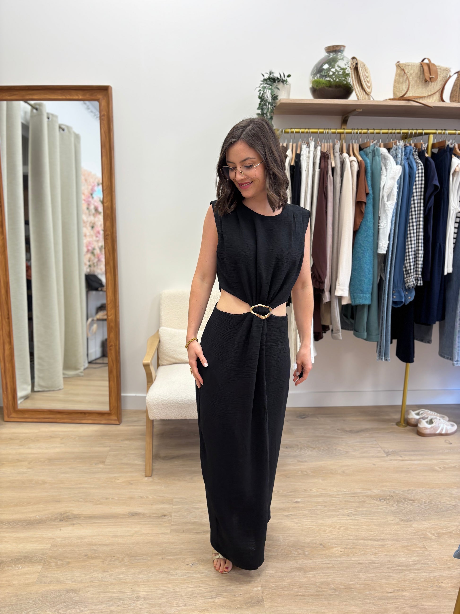 Robe longue Sonia noir