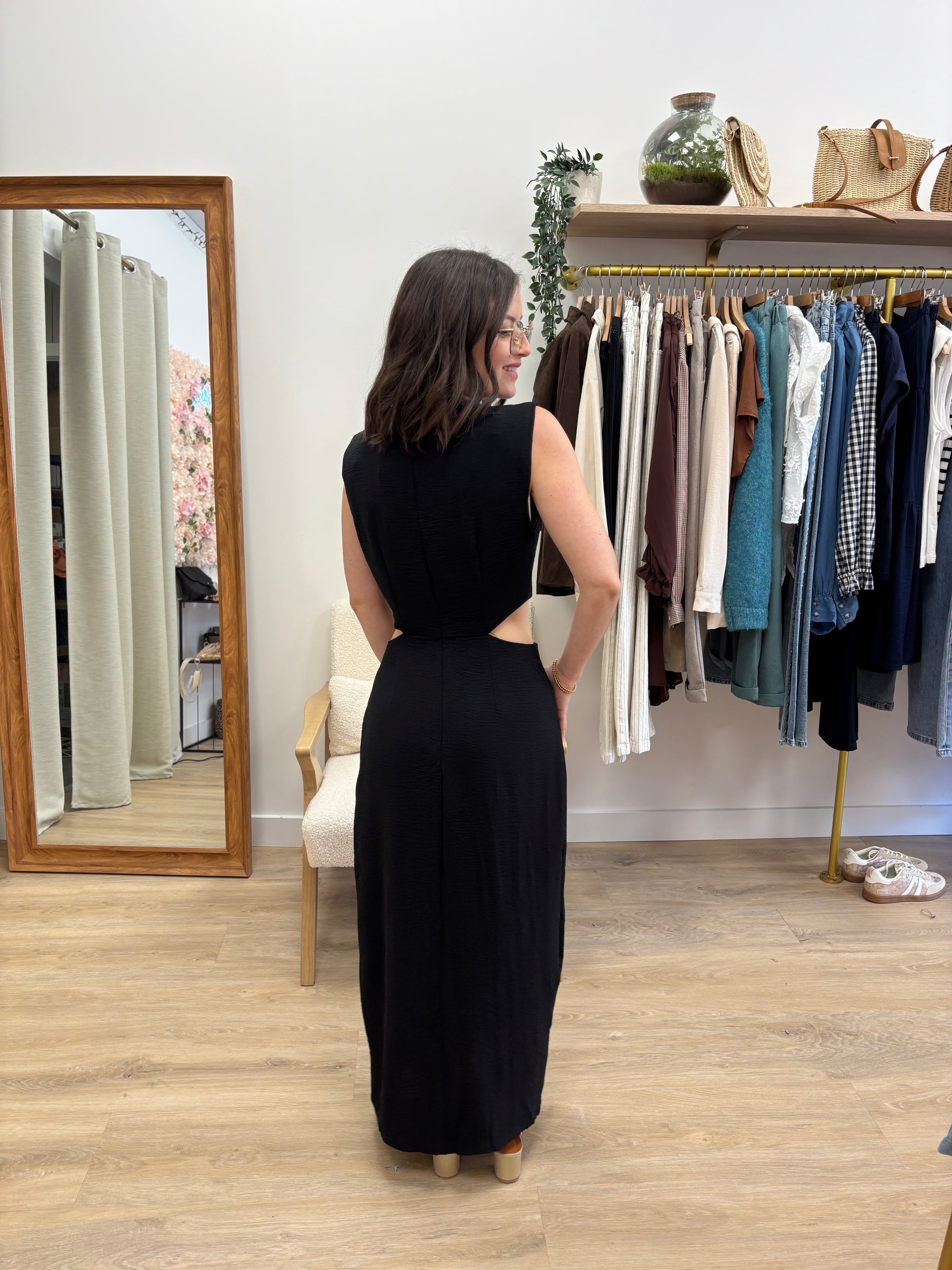 Robe longue Sonia noir
