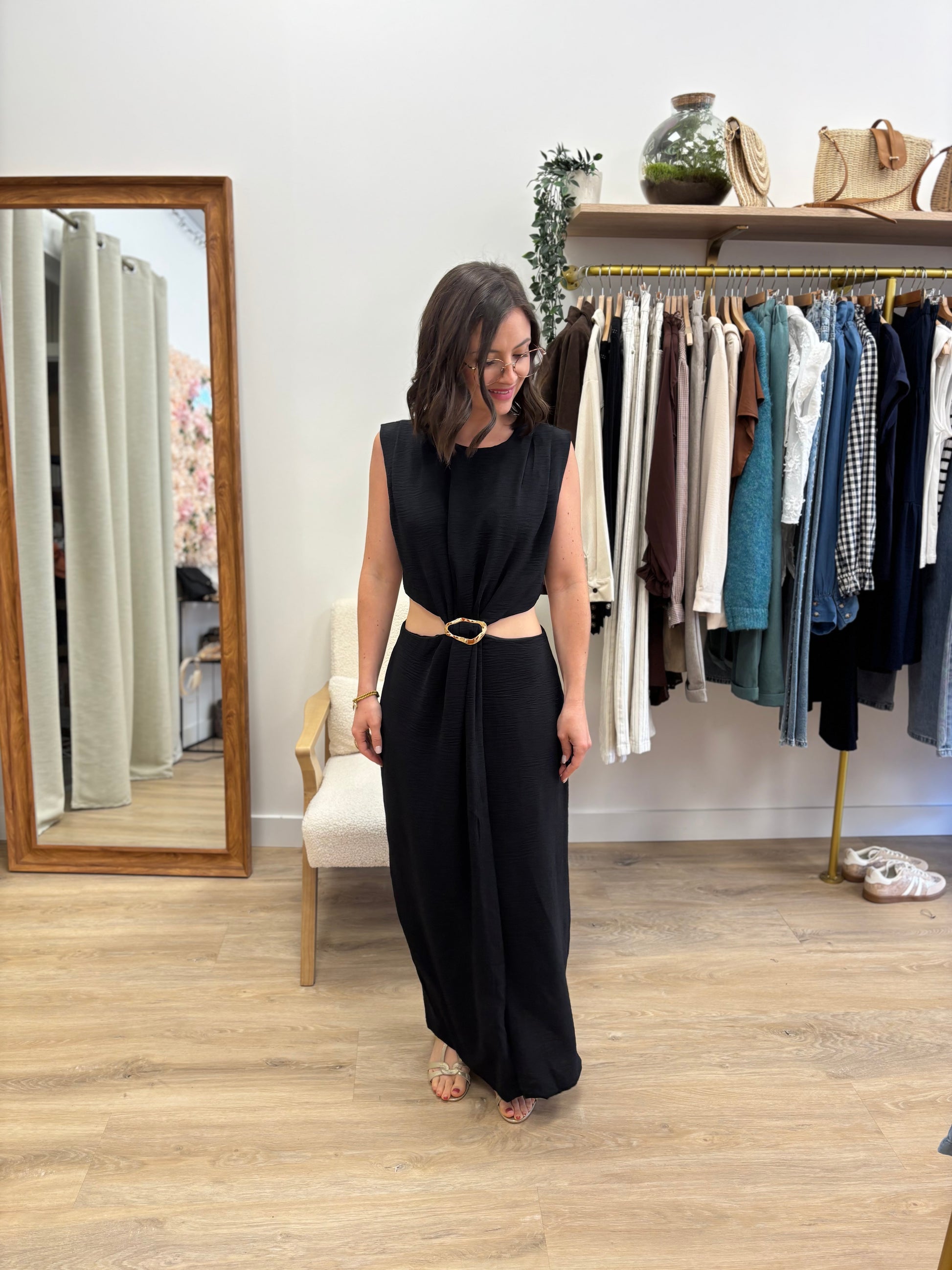 Robe longue Sonia noir