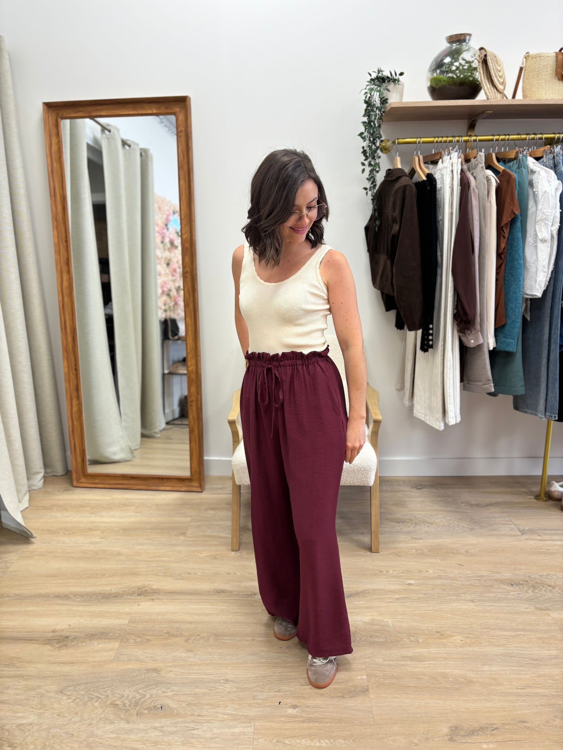 Pantalon Alex bordeaux
