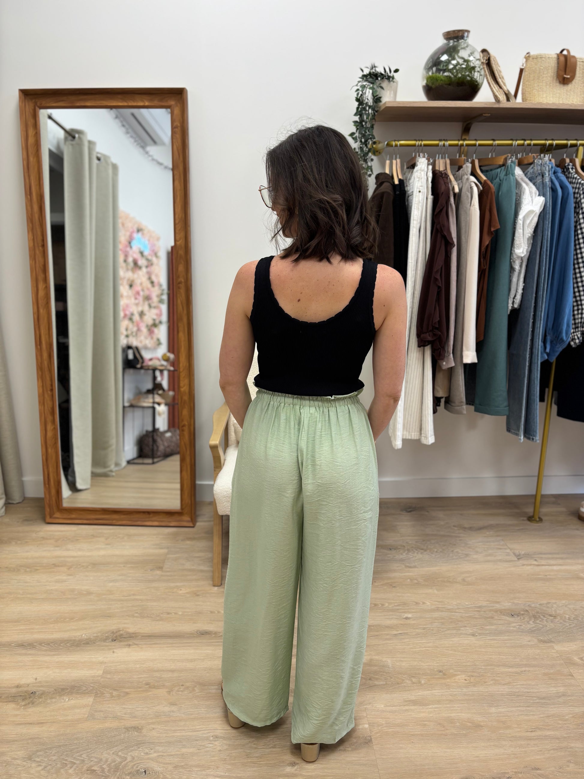 Pantalon Alex vert d'eau