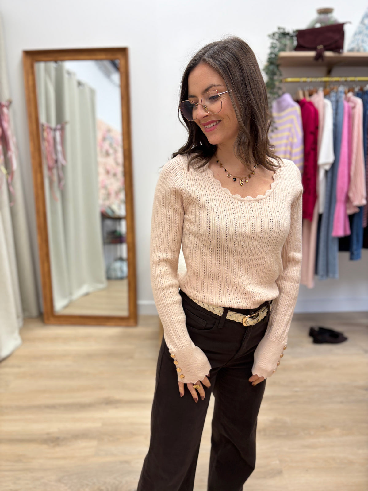 Pull Livia beige