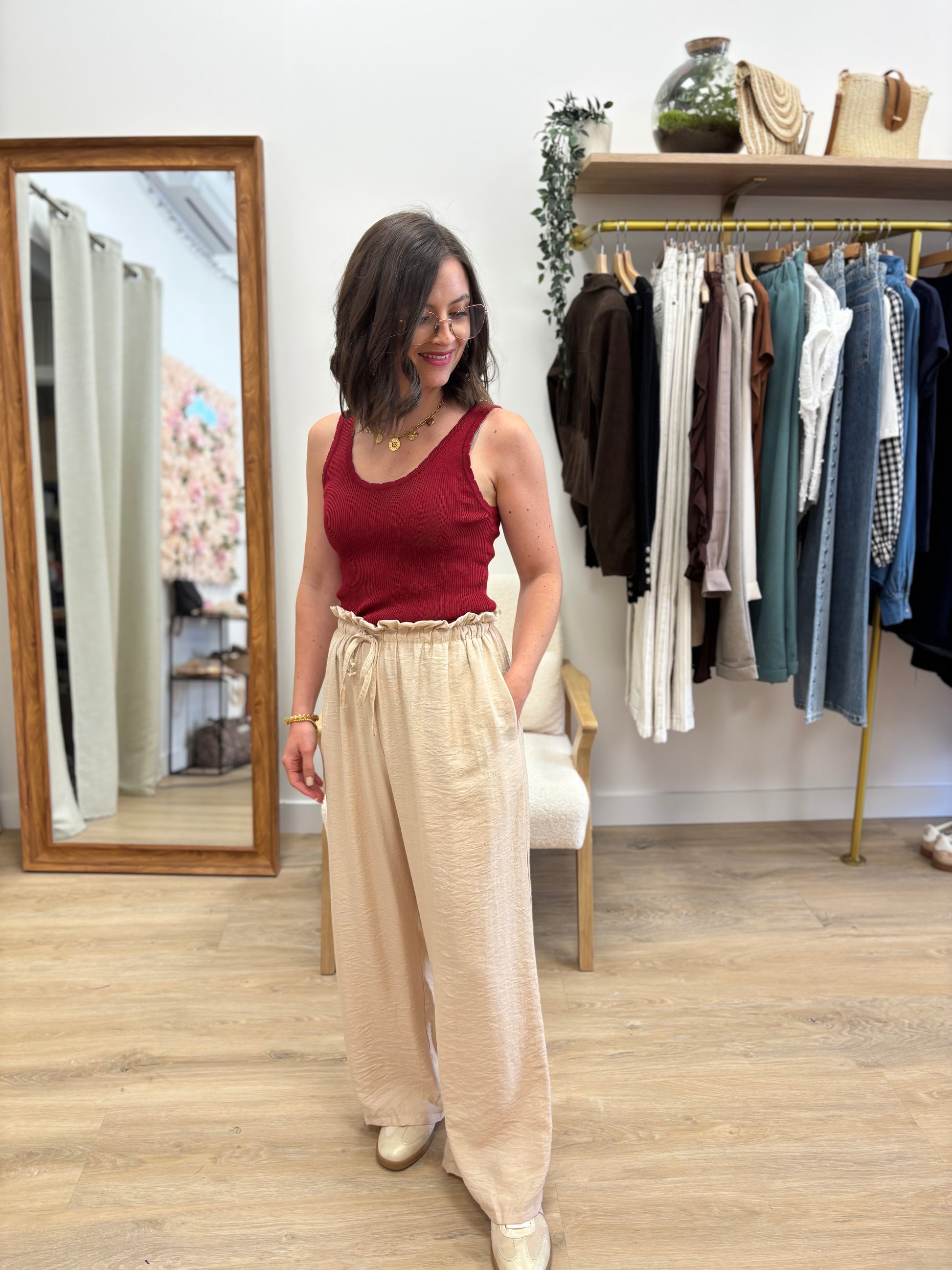 Pantalon Alex beige