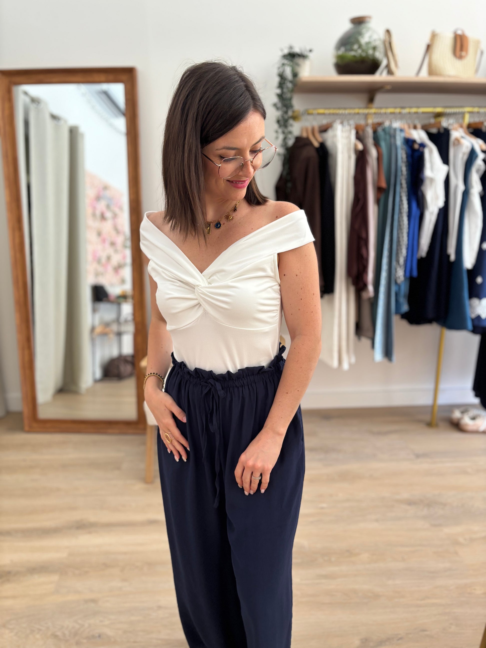 Top Elyne blanc