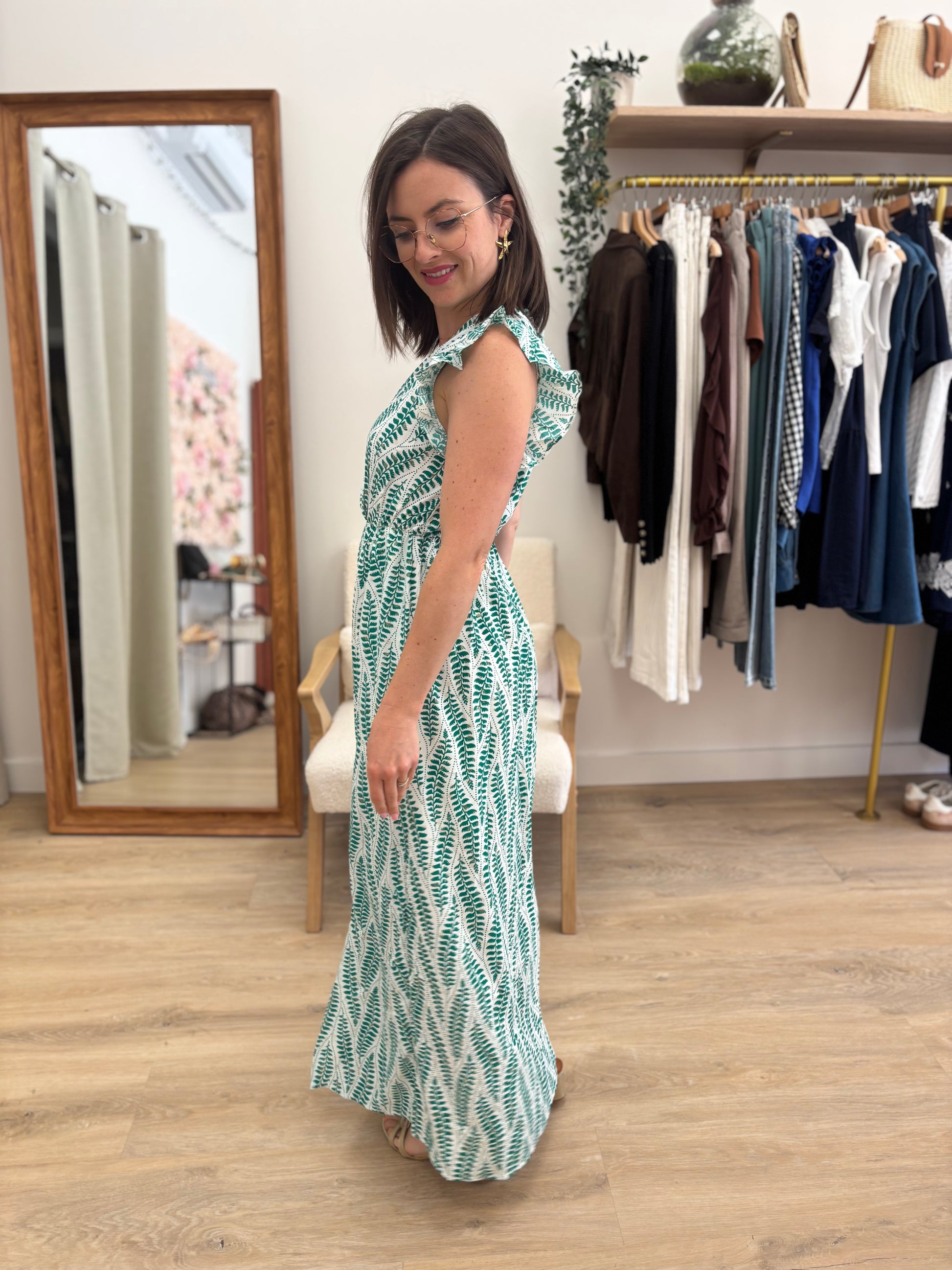 Robe Blandine verte
