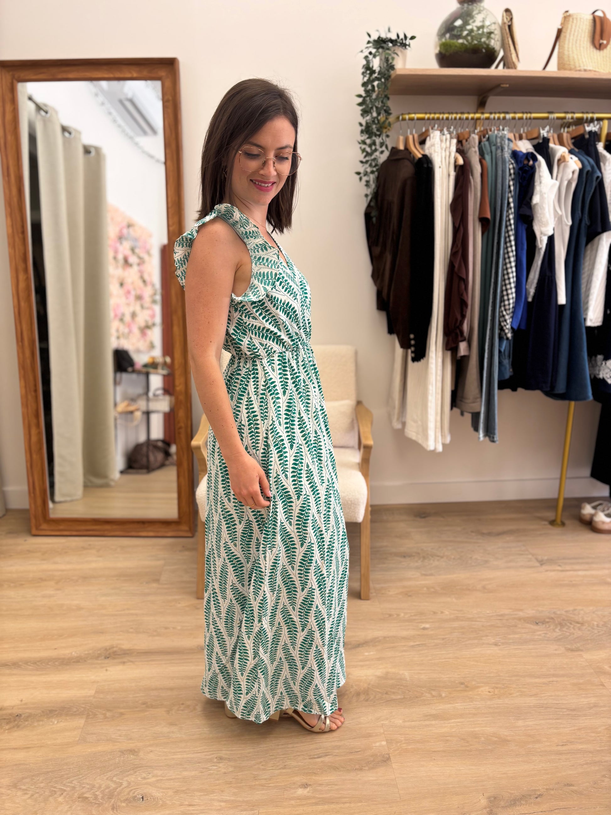 Robe Blandine verte