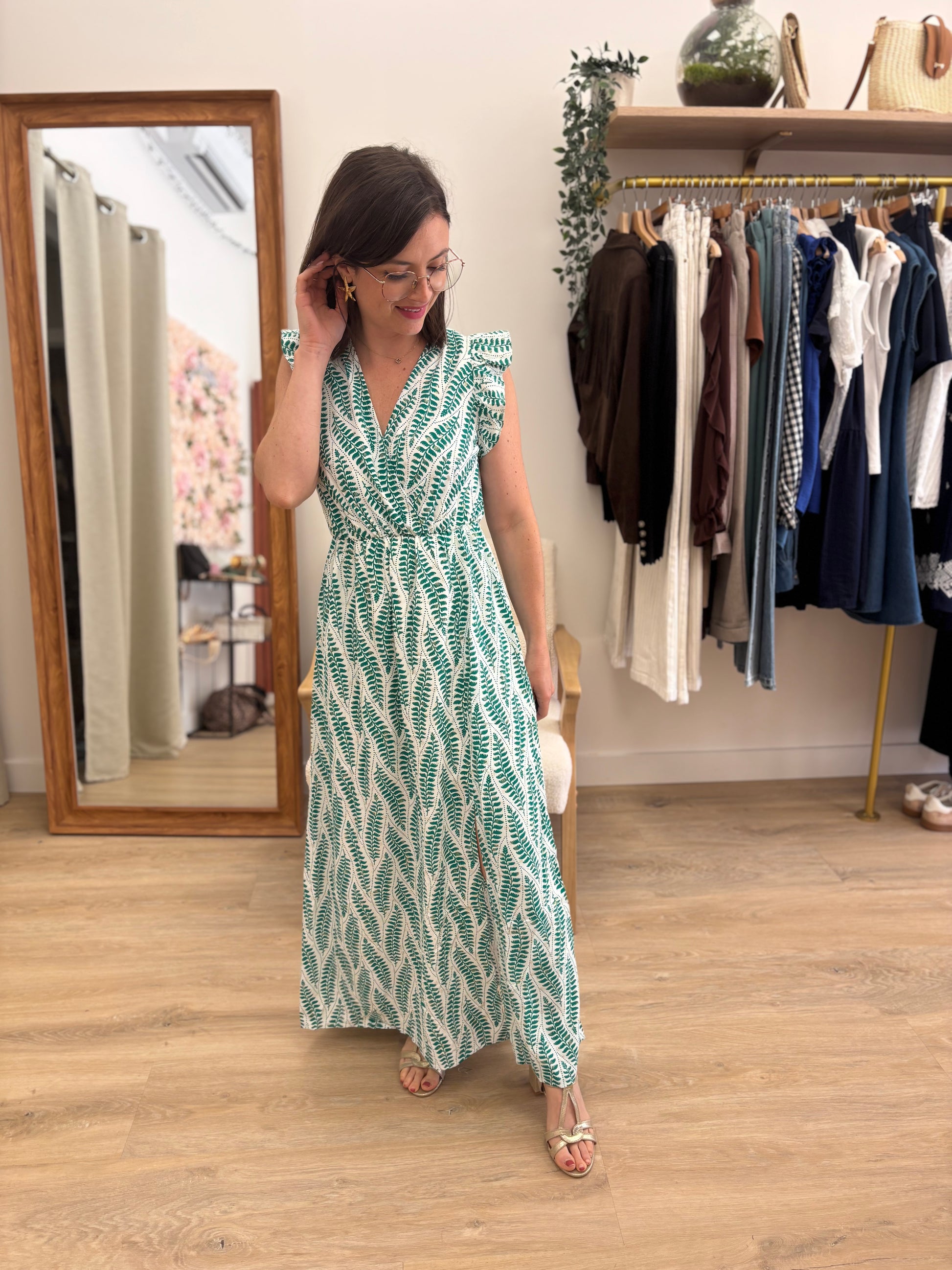 Robe Blandine verte