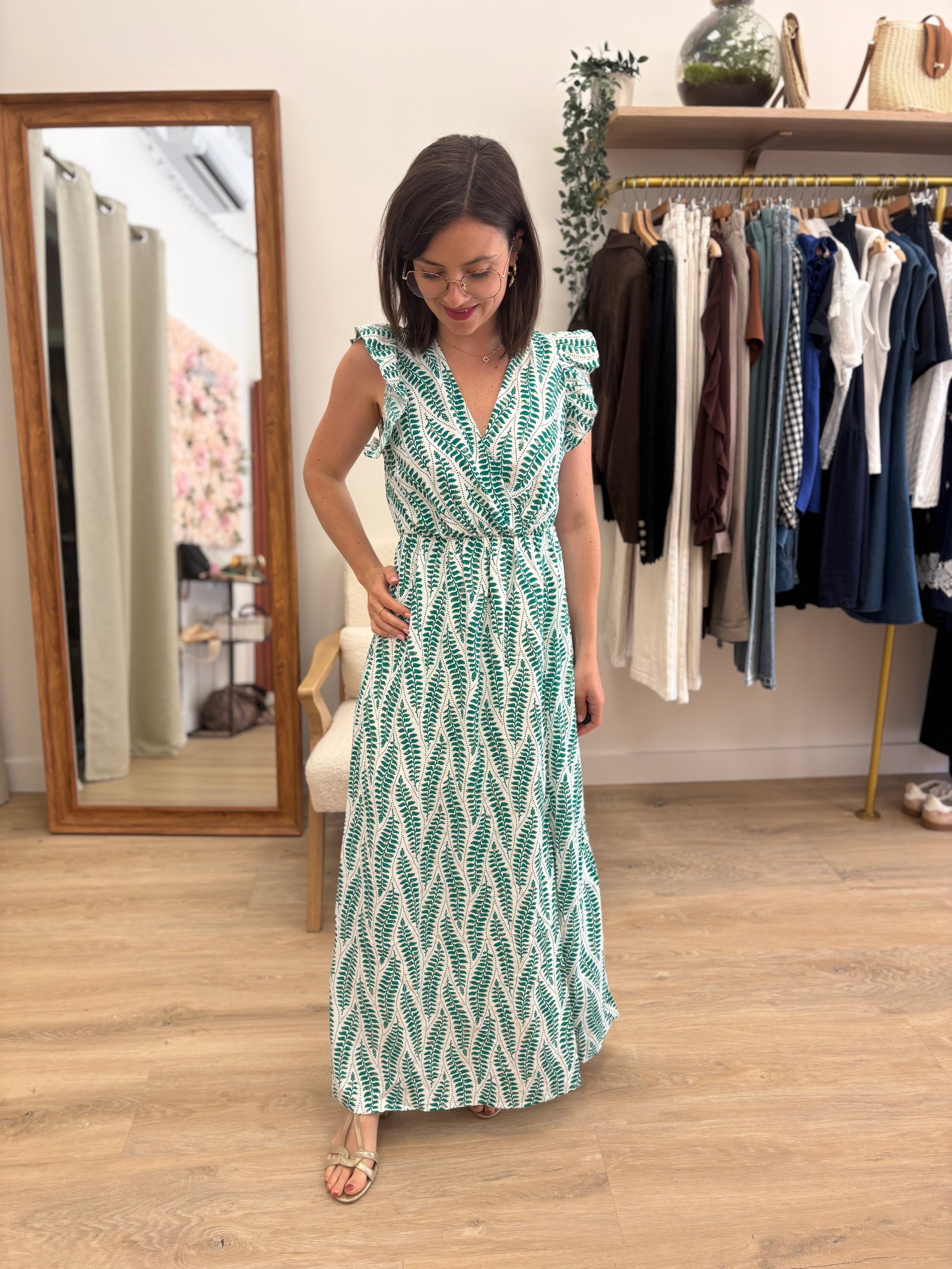 Robe Blandine verte