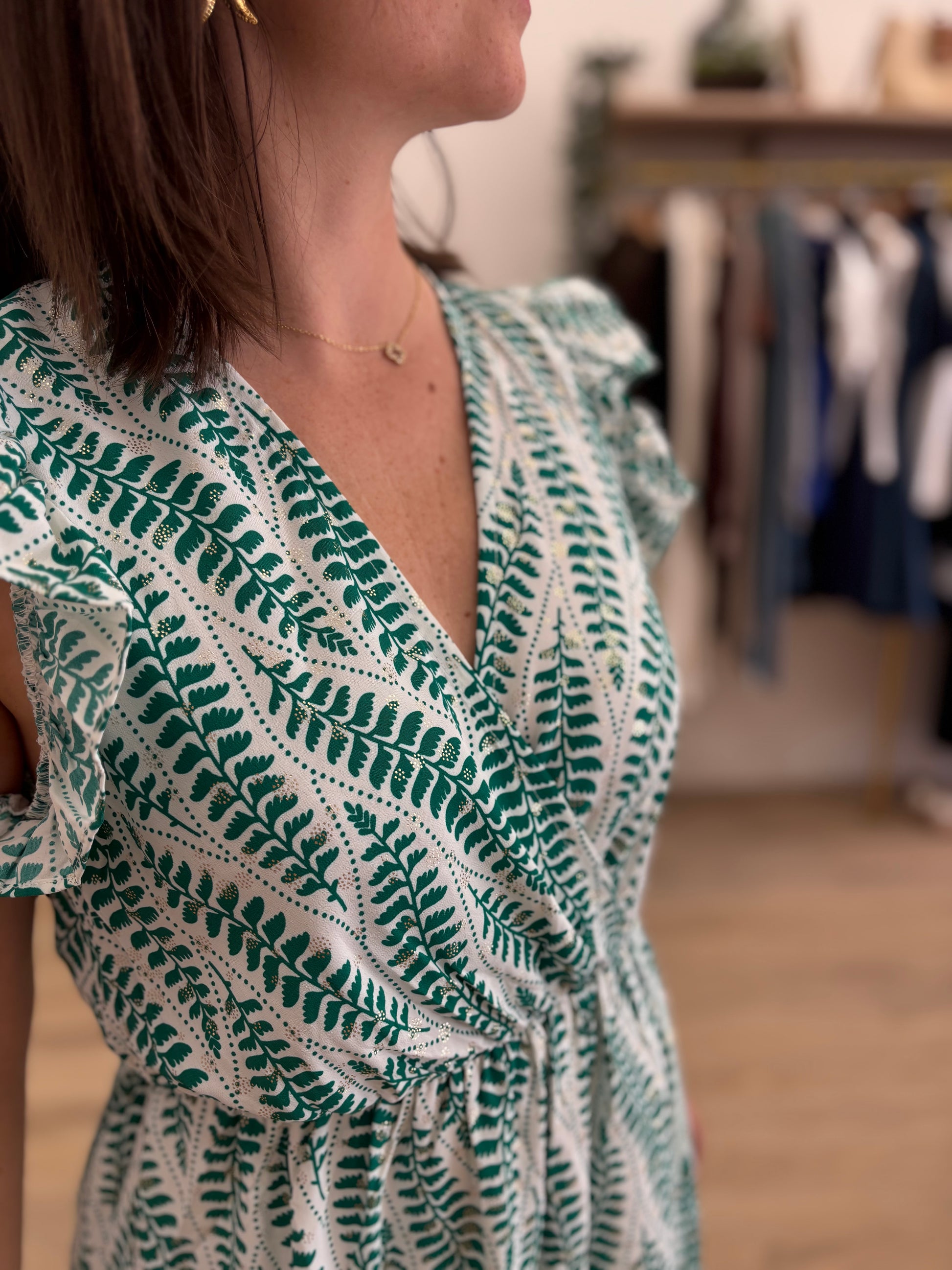 Robe Blandine verte