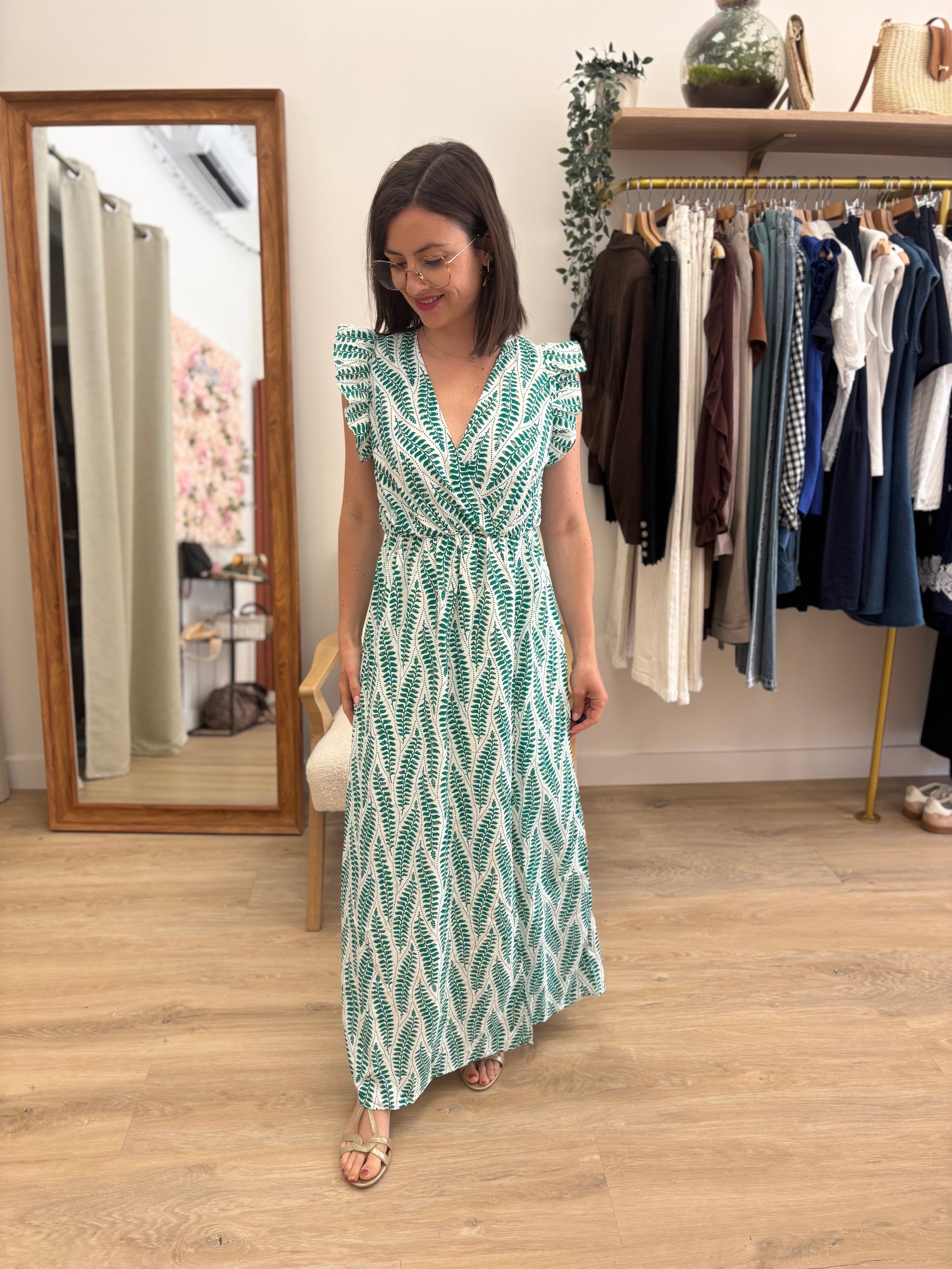Robe Blandine verte