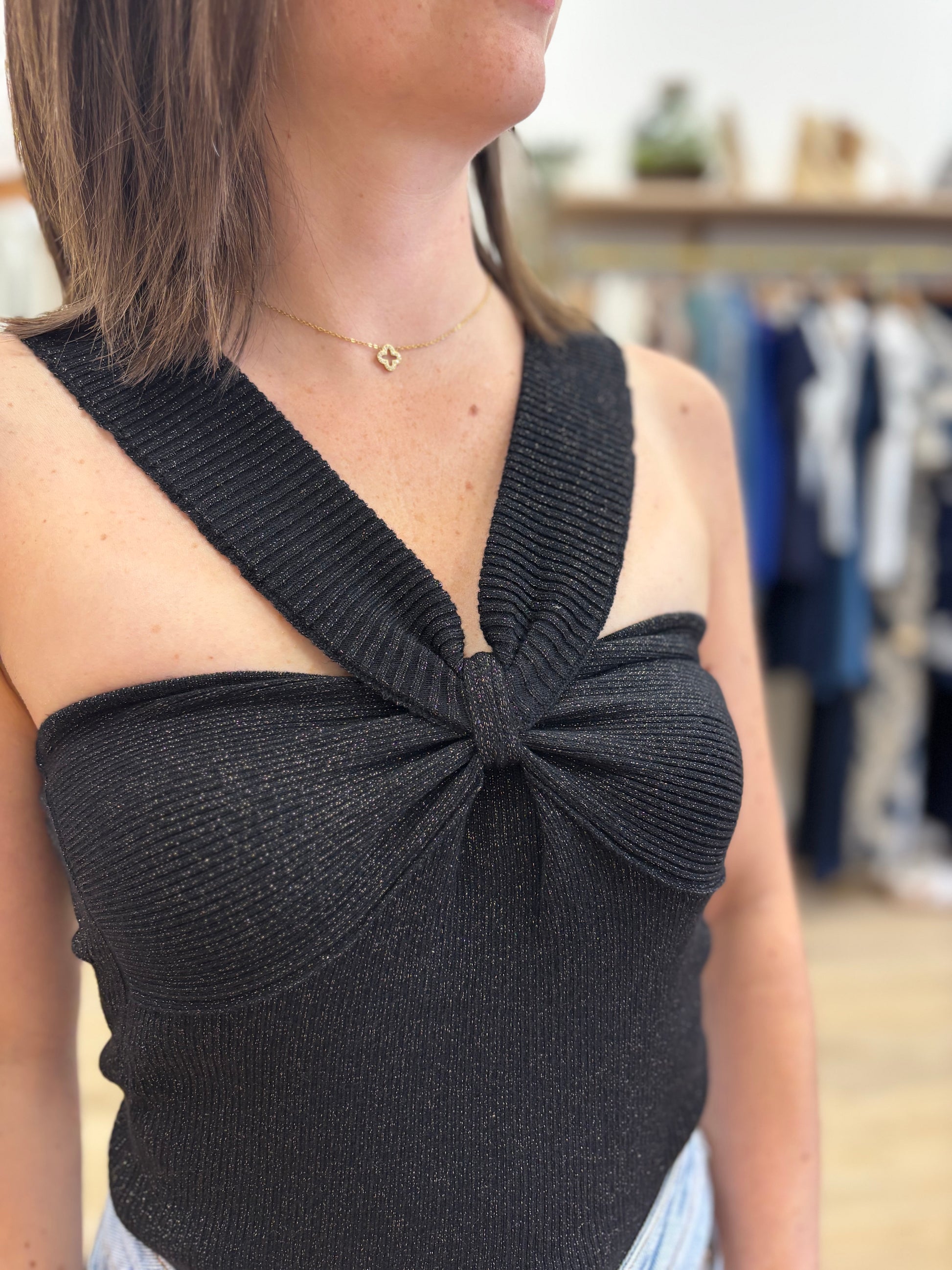 Top Ophélie noir