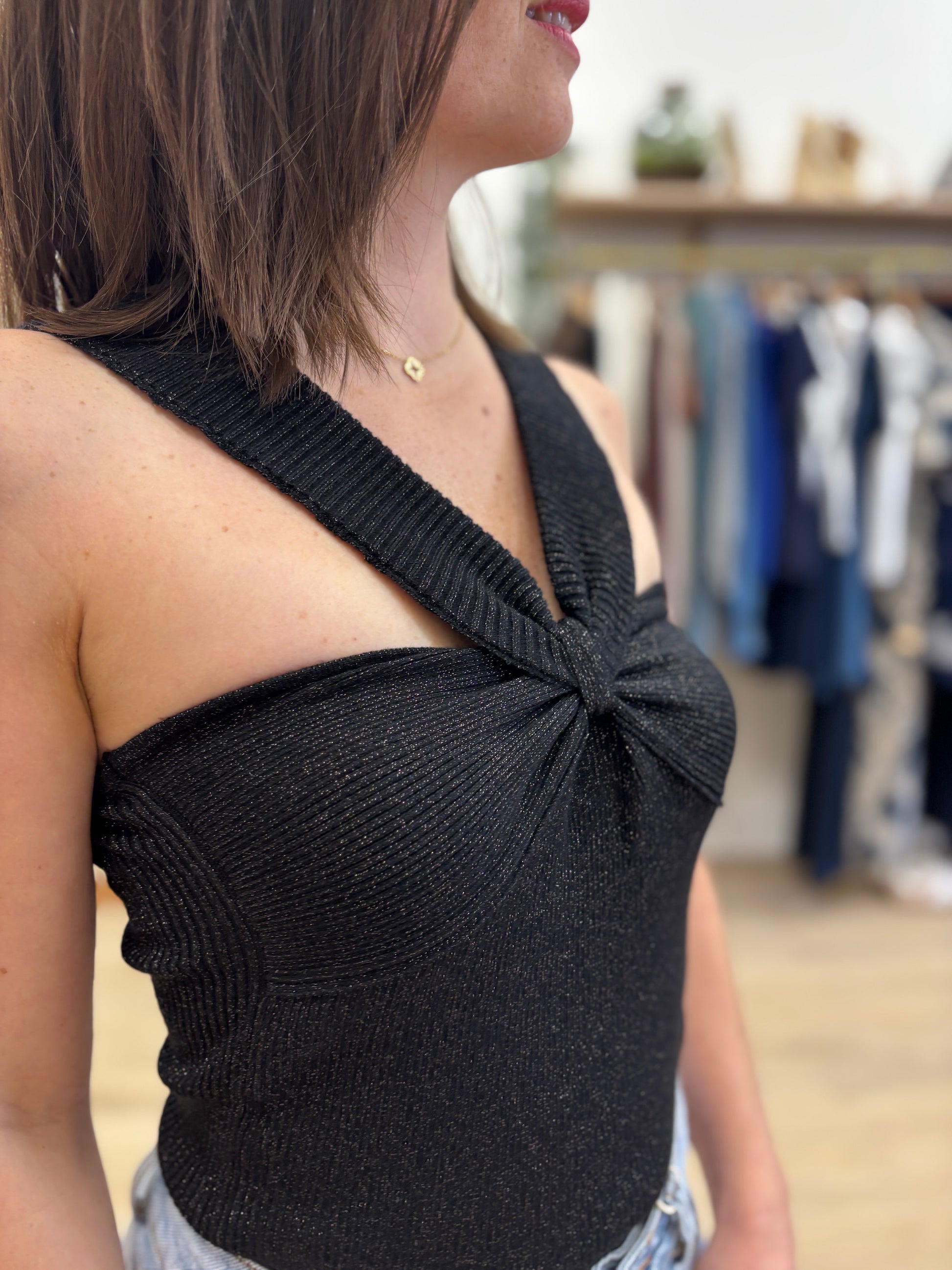 Top Ophélie noir