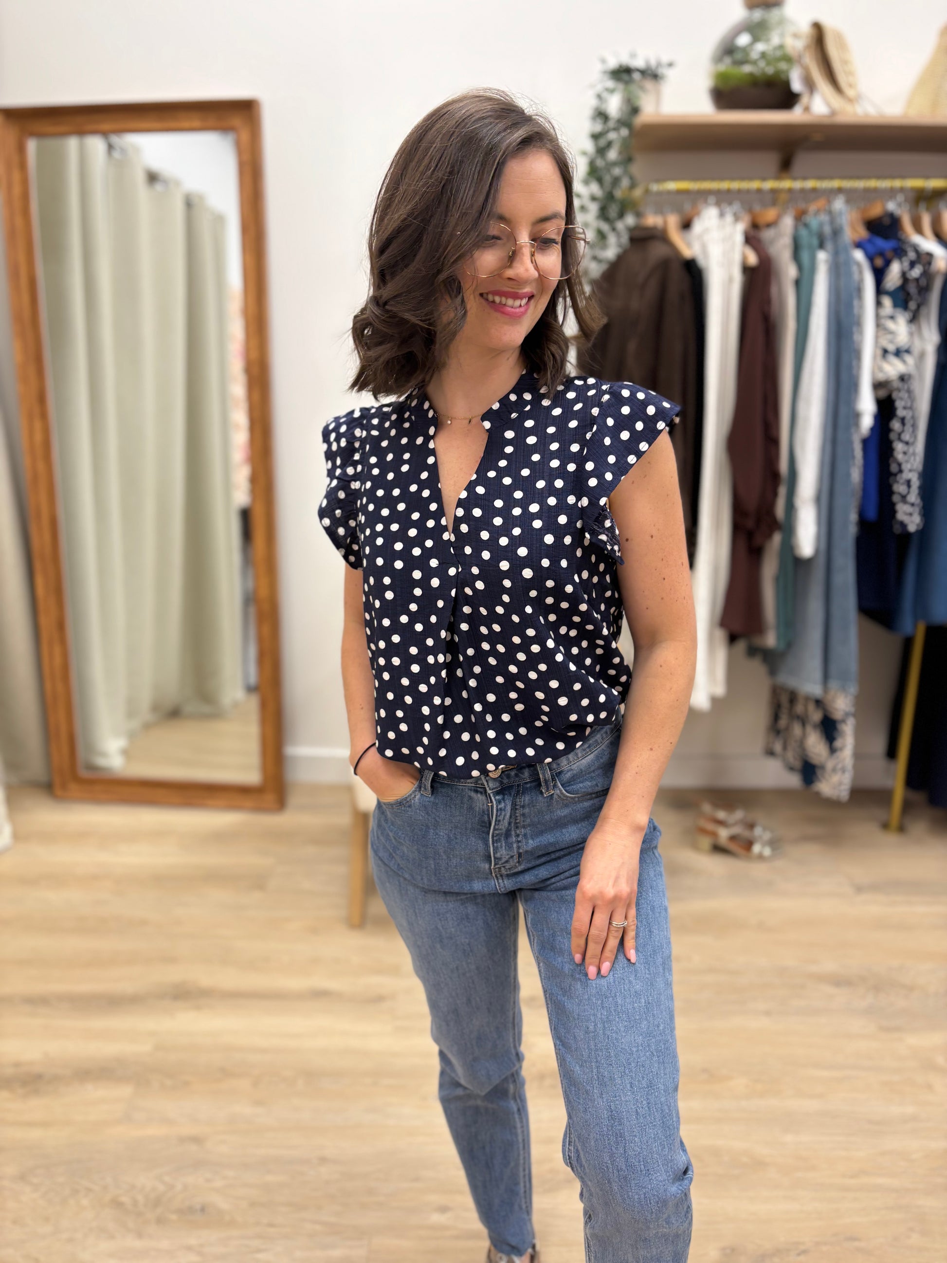 T-shirt Joséphine bleu